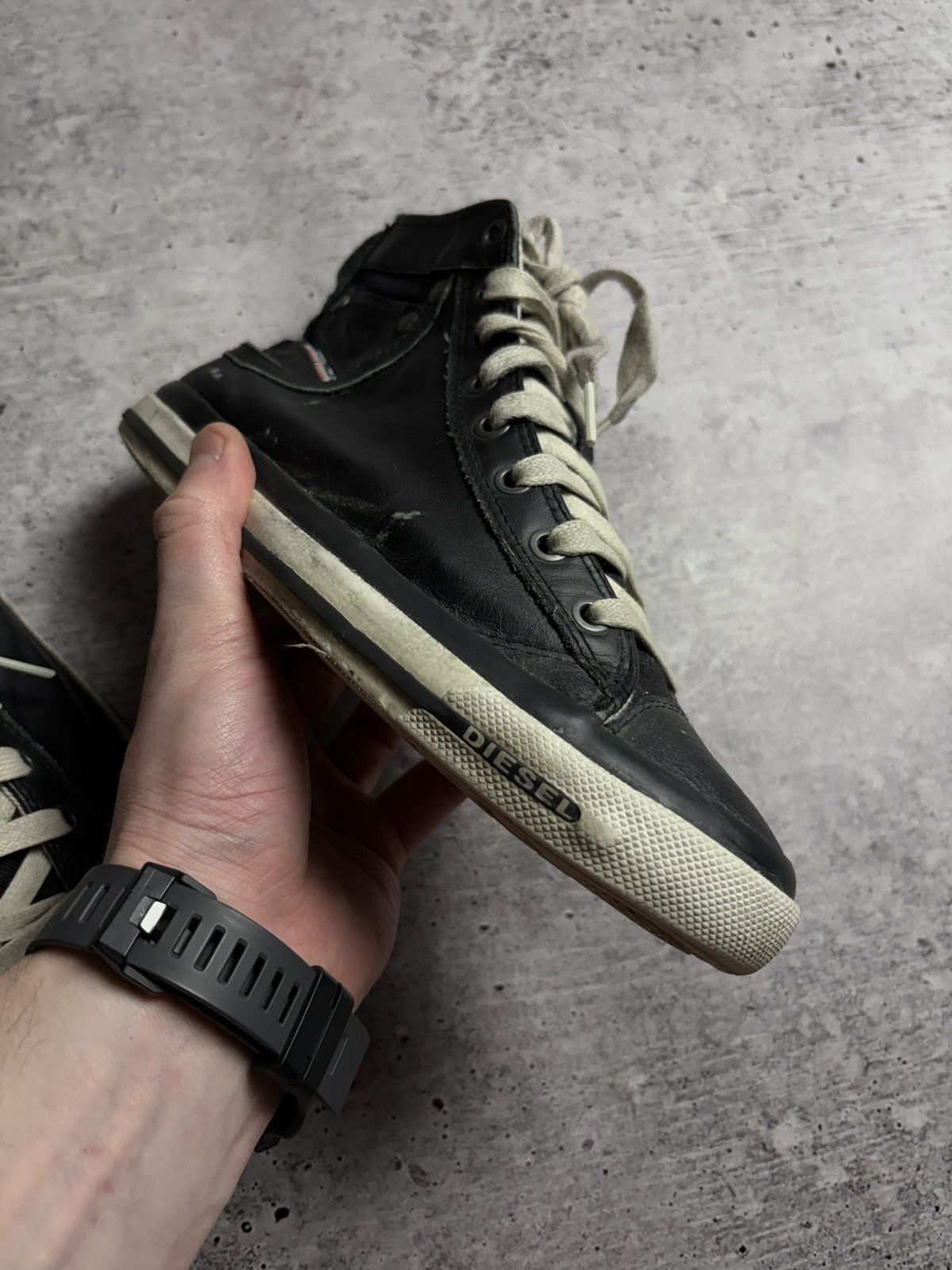 Diesel Vintage Leather Diesel Sneakers Size US 6.5 / EU 39-40 - 9 Thumbnail