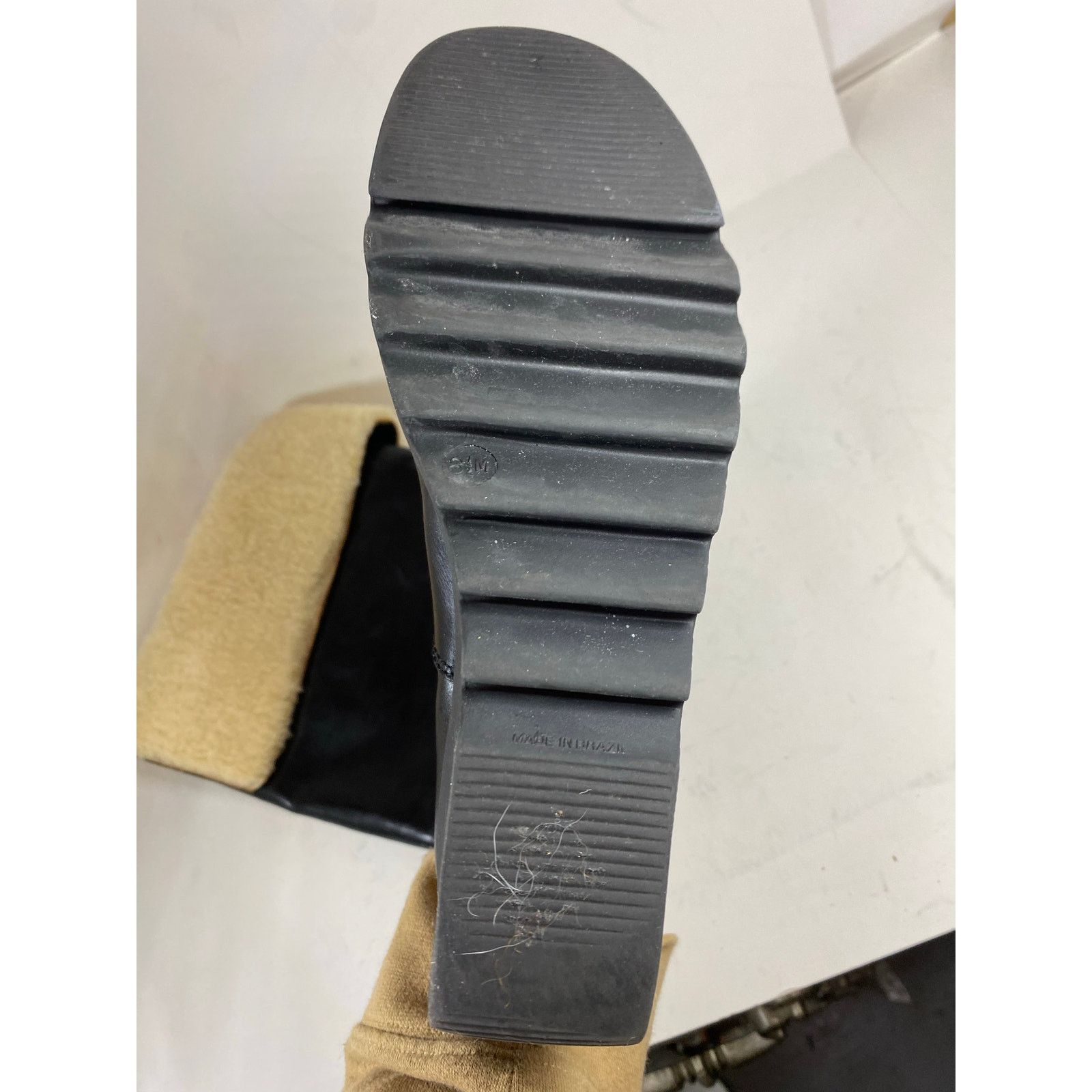 Michael Kors Michael Kors Platform Wedge Black Leather Boots 8.5W Size US 8.5 / IT 38.5 - 3 Thumbnail