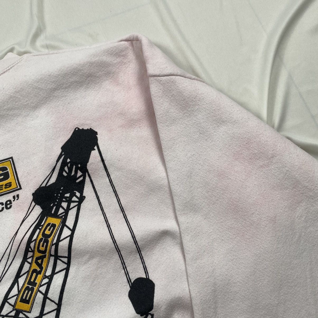 Tultex Vintage 90s Bragg Construction Company Crewneck Size US XXL / EU 58 / 5 - 3 Thumbnail