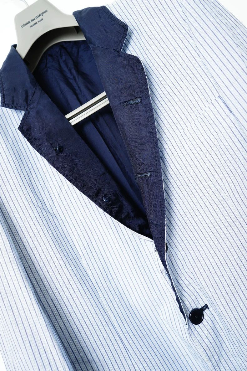 Yohji Yamamoto yohji yamamoto size 2 Spring-summer striped blazer 2503-Ne Size 36S - 5 Thumbnail