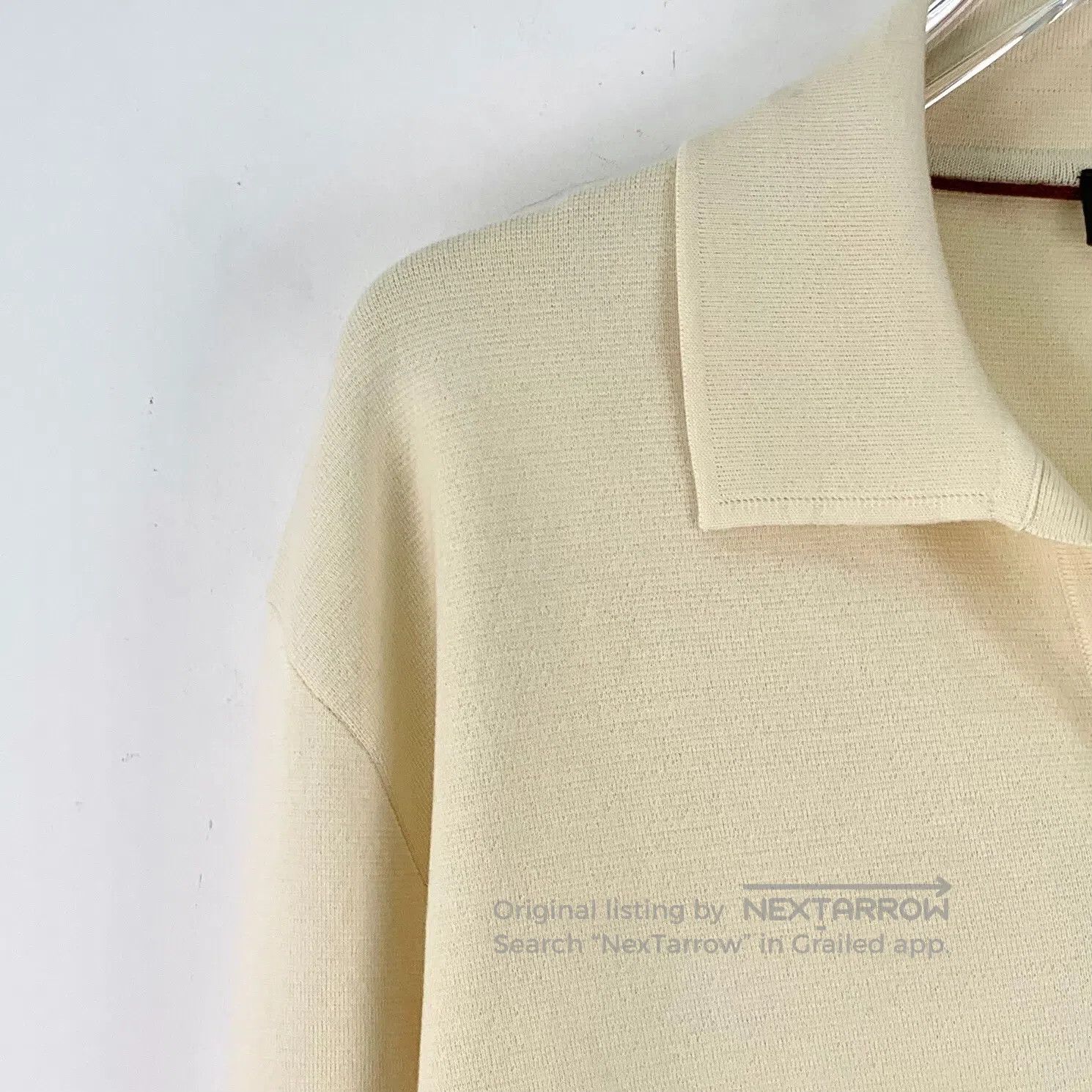 Loro Piana Loro Piana Beige Wool Turn-down Collar Long Sleeve Knit Sw Size US XL / EU 56 / 4 - 3 Thumbnail
