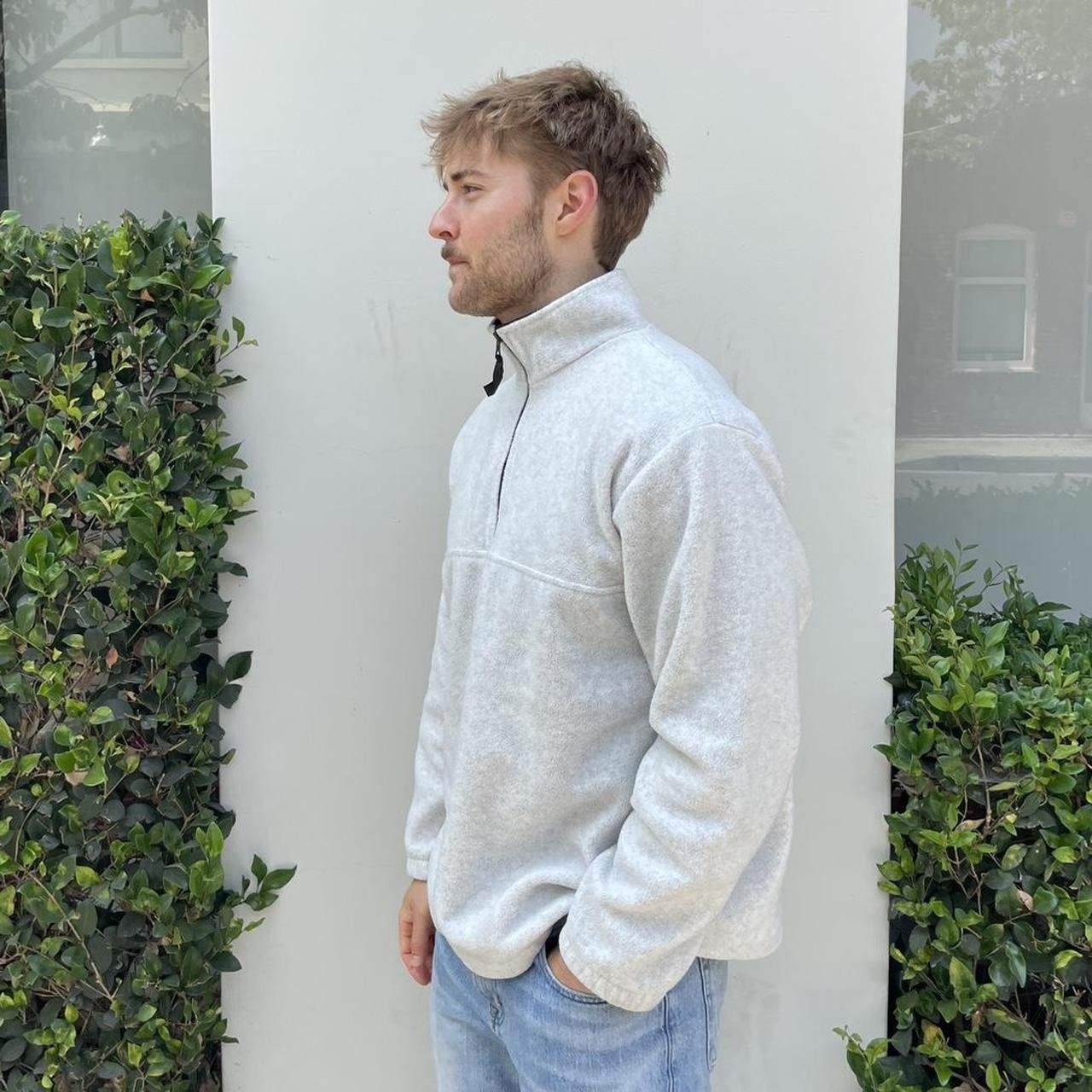 Nike Vintage pro spirit Grey 1/4 zip fleece sz L mens Size US L / EU 52-54 / 3 - 3 Thumbnail