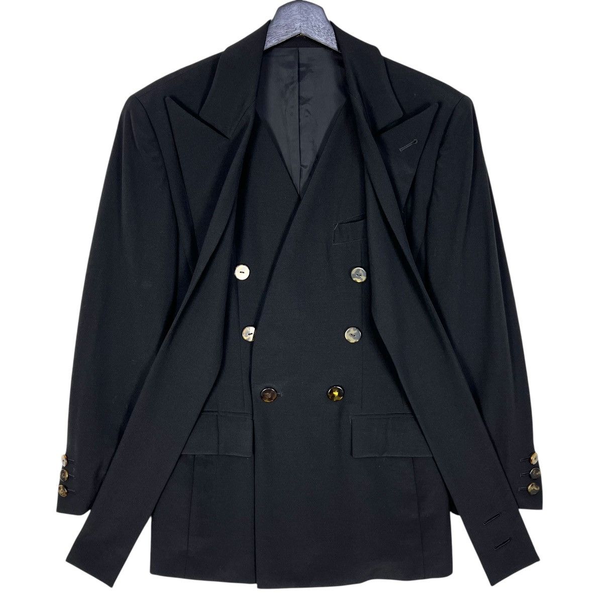 Jean Paul Gaultier JPG Jean Paul Gaultier Femme Drape Blazer Jacket Size M / US 6-8 / IT 42-44 - 7 Thumbnail