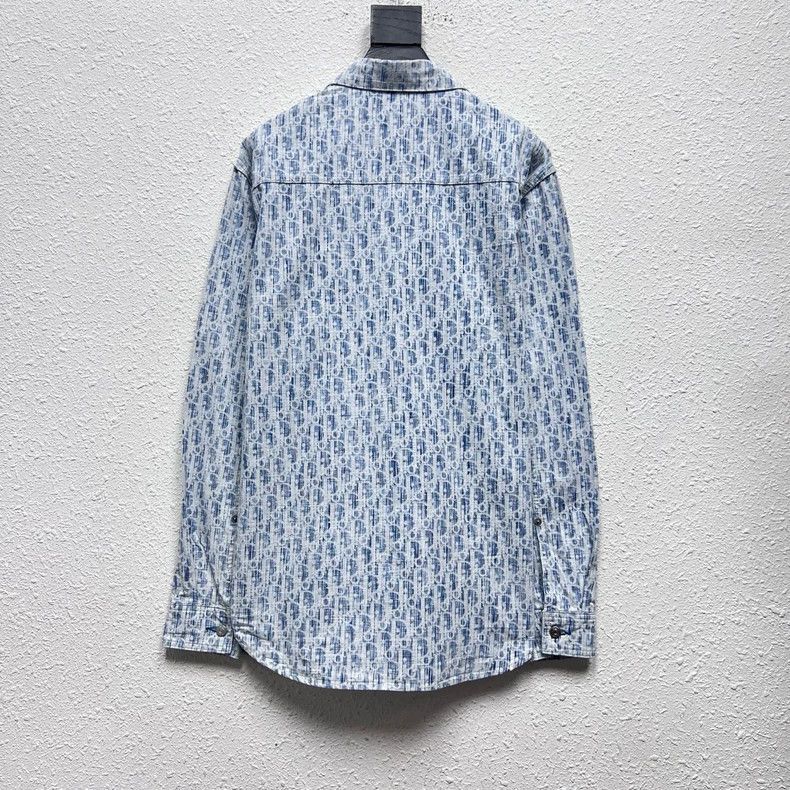 Dior DIOR Logo Long Sleeve Denim Shirt Jacket-2506 Size US M / EU 48-50 / 2 - 2 Thumbnail