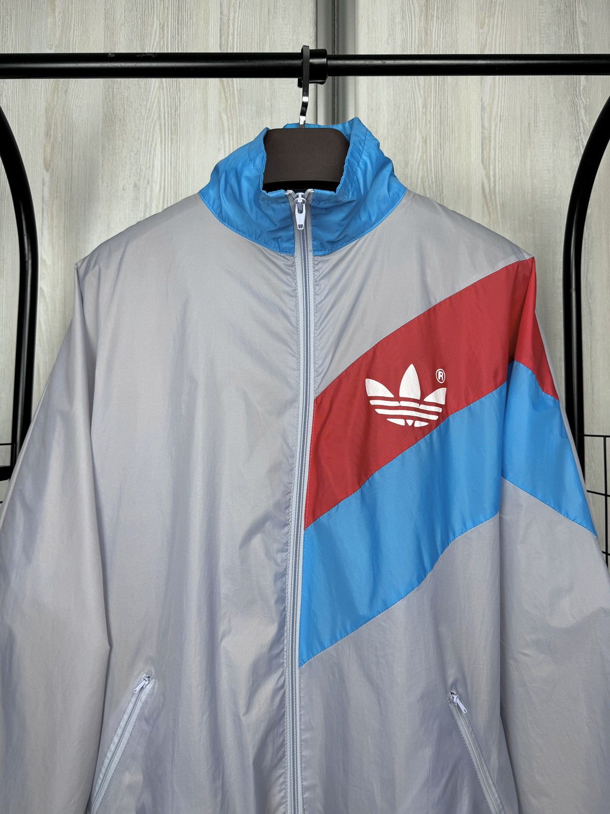 Adidas Adidas vintage 90s Hong Kong colour blocked track top jacket Size US L / EU 52-54 / 3 - 3 Thumbnail