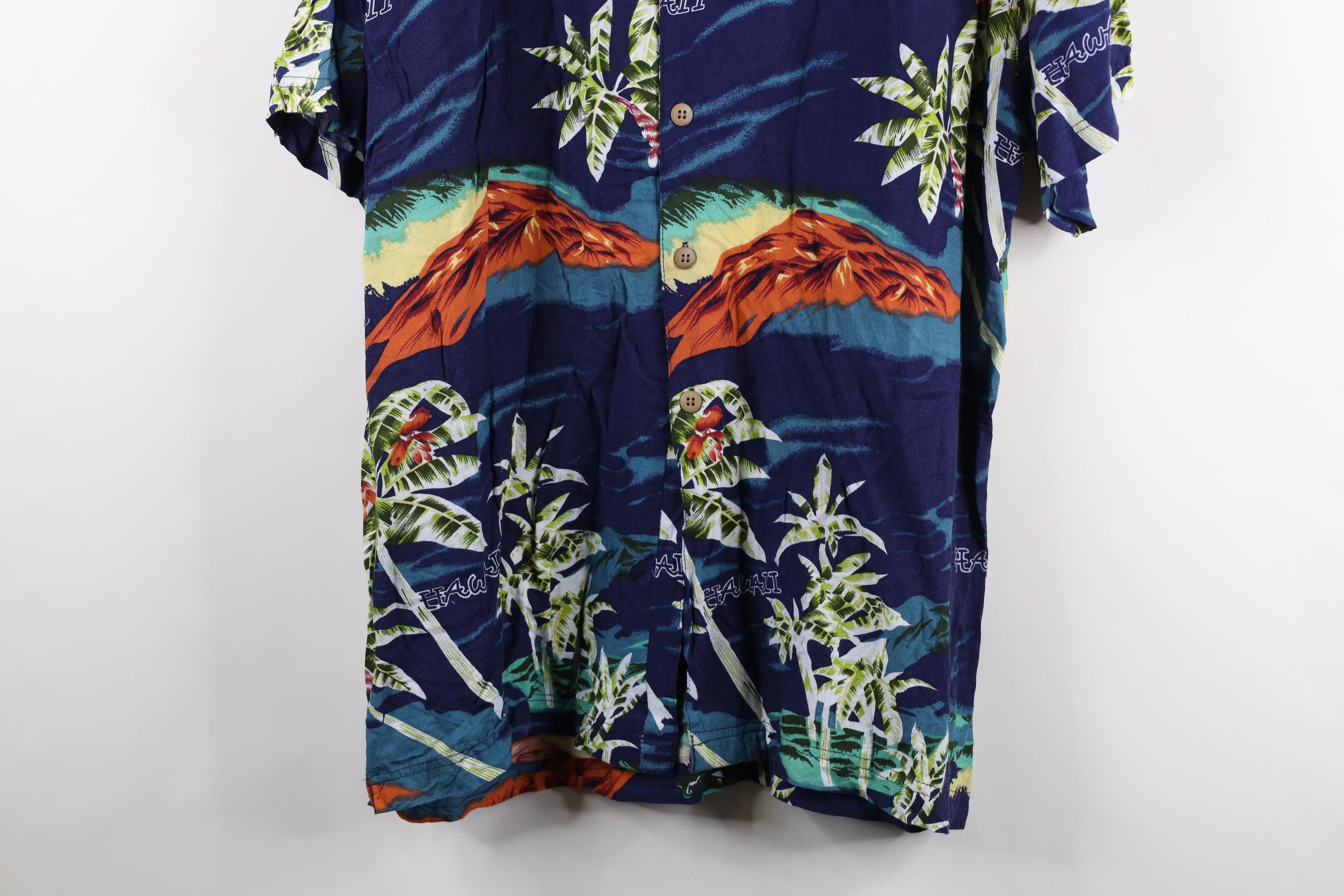 Vintage Vintage 90s Streetwear Rayon Hawaiian Airplane Button Shirt Size US L / EU 52-54 / 3 - 3 Thumbnail
