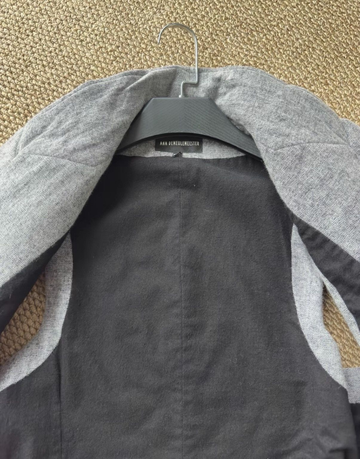 Ann Demeulemeester Ann Demeulemeester Grey Wool Cashmere Vest K23 Size US XS / EU 42 / 0 - 8 Thumbnail