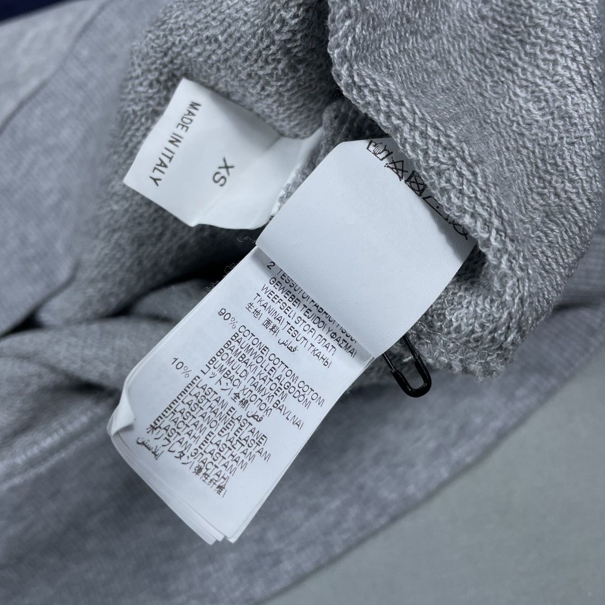 Brunello Cucinelli Logo-Print Two-Tone Cotton-Jersey Half-Zip Sweatshirt - Blue Size US XS / EU 42 / 0 - 14 Thumbnail