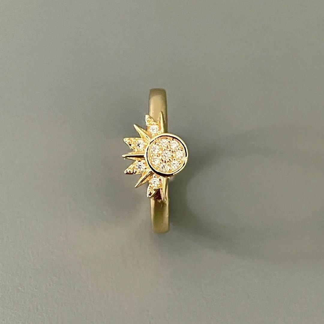 Other Sun & Moon Dual Ring – Minimalist Couple/Friendship Band Size ONE SIZE - 2 Thumbnail