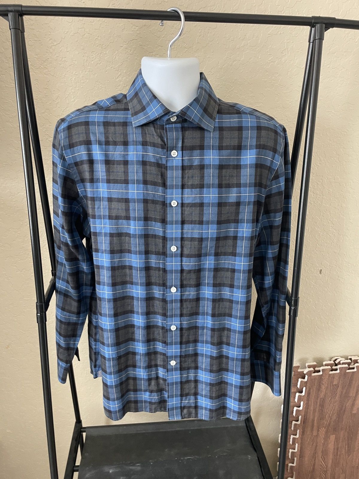 Todd Snyder Plaid Cotton Dress Shirt 16 32/33 Size US M / EU 48-50 / 2 - 1 Thumbnail