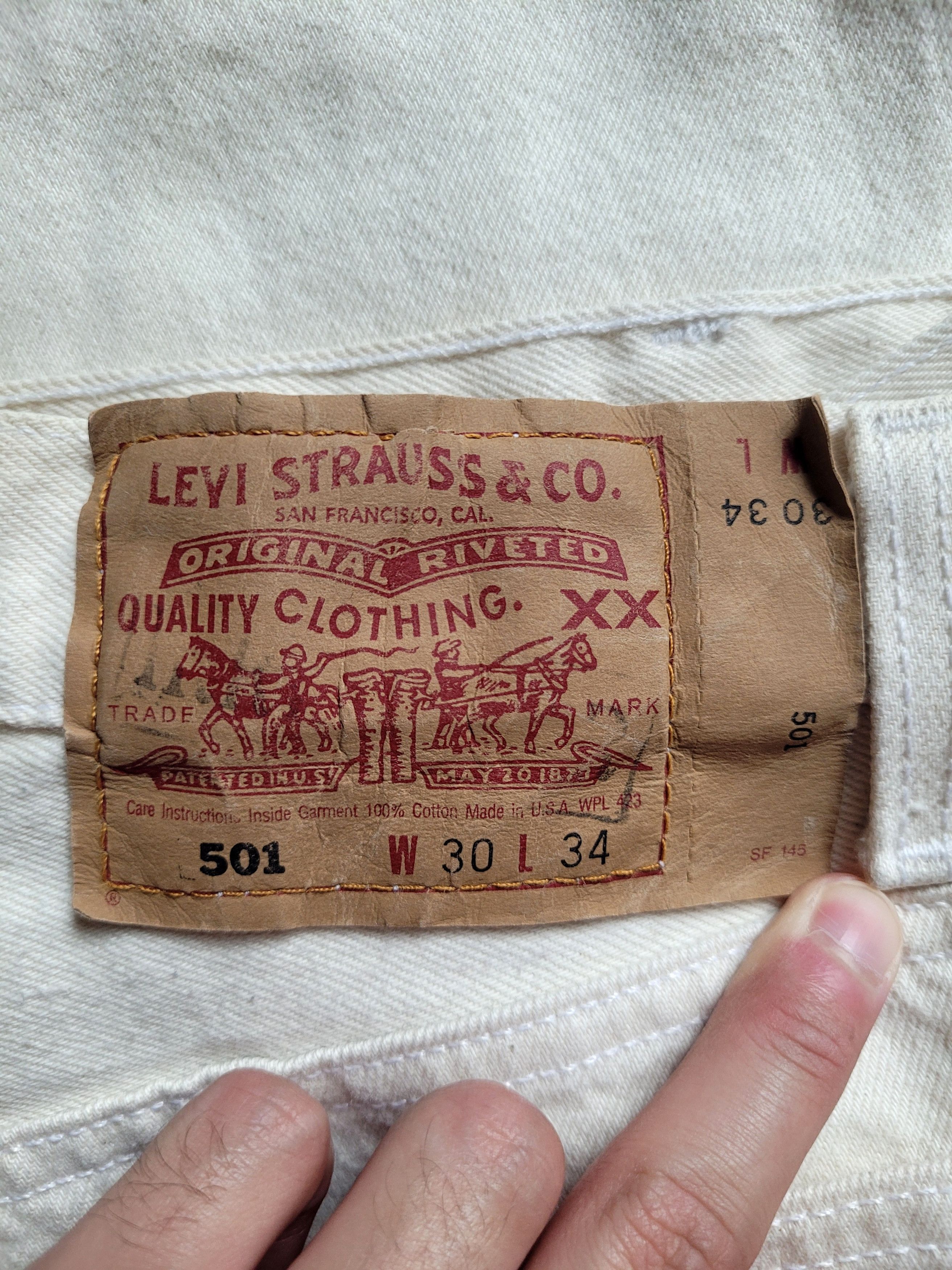 Levi's Made in USA 501 Jeans Size US 30 / EU 46 - 6 Thumbnail