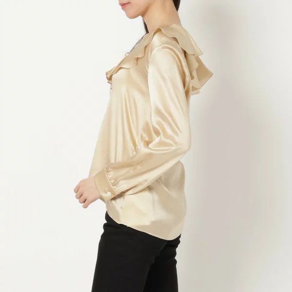 Celine o1y0725 Blouse in Sand Size S / US 4 / IT 40 - 3 Thumbnail