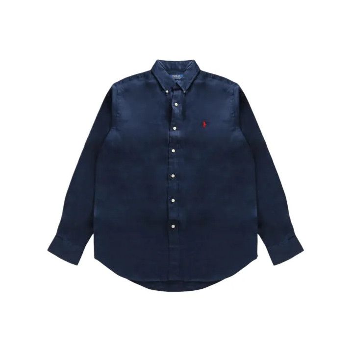 Polo Ralph Lauren Polo Ralph Lauren Men's Logo Collar Button Long-Sleeve Shirt Size US S / EU 44-46 / 1 - 1 Thumbnail