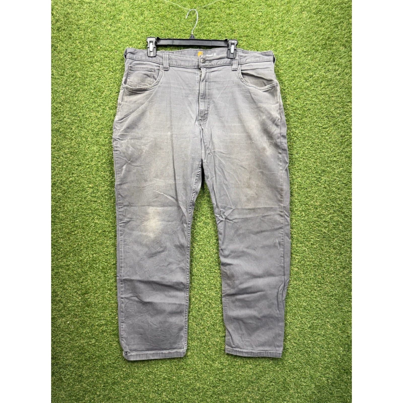 Carhartt Carhartt Carpenter Pants Mens 38x29 Grey Utility Workwear Size US 38 / EU 54 - 2 Thumbnail