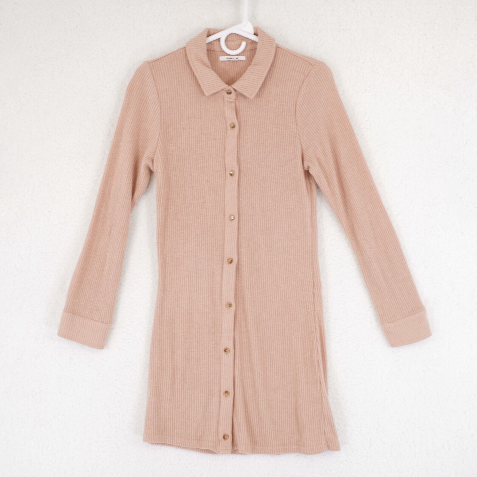 O'Neill O'Neil Long Sleeve Ribbed Peach Sweater Dress Medium Button Size M / US 6-8 / IT 42-44 - 1 Thumbnail