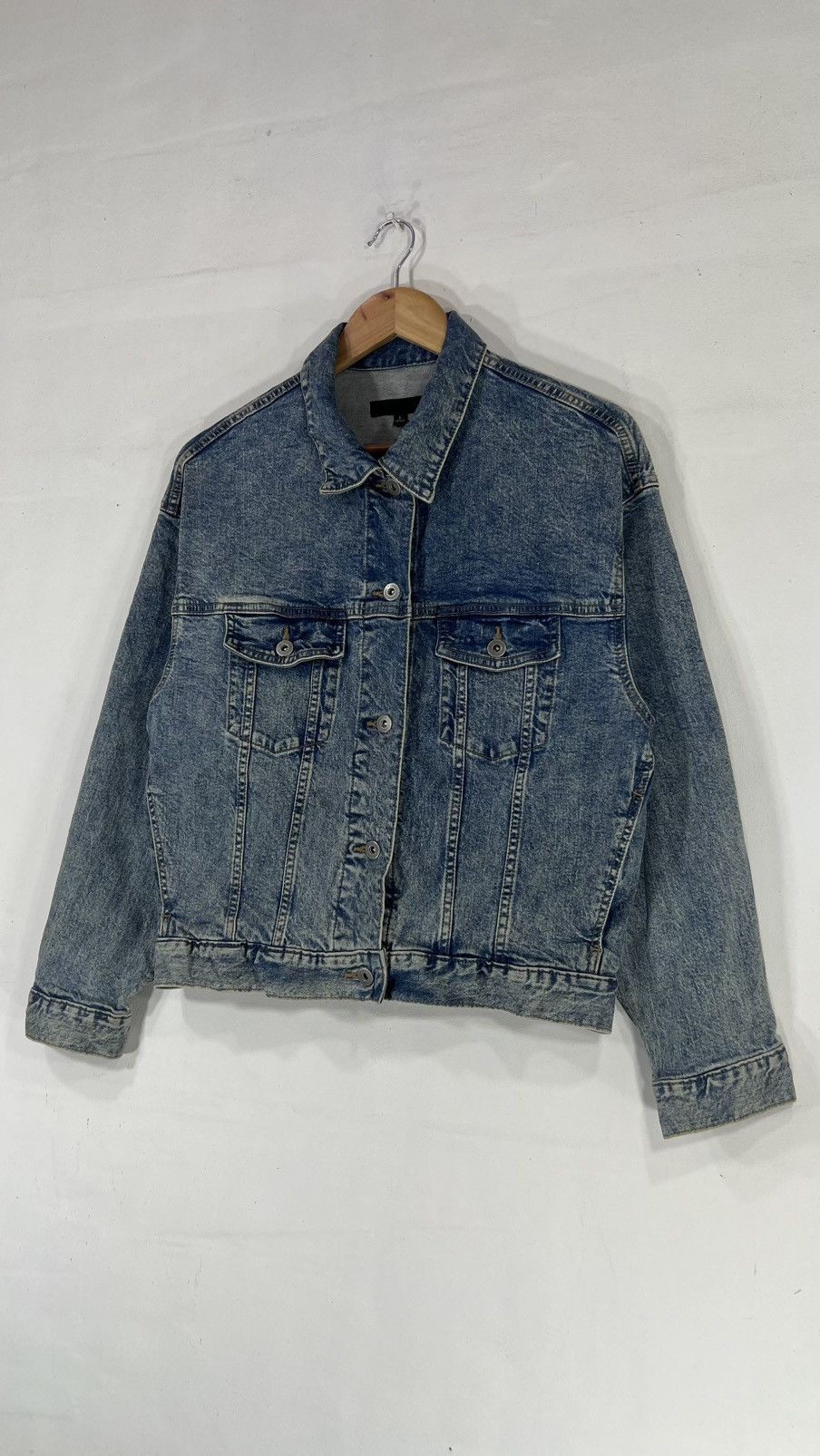 Uniqlo Uniqlo Crop Top Denim Jacket Size L / US 10 / IT 46 - 6 Thumbnail