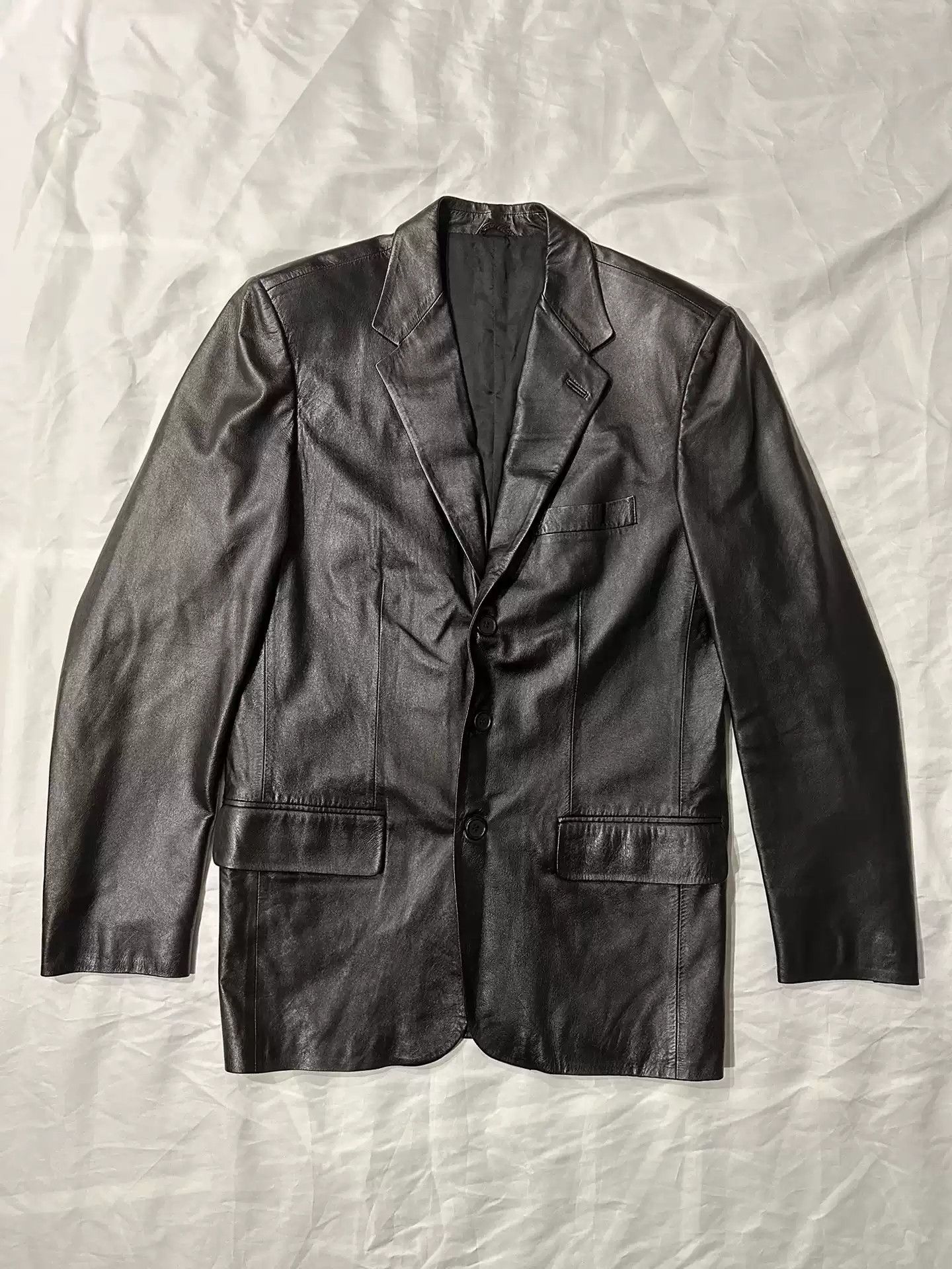 Helmut Lang Helmut Lang 1999 Lambskin Leather leather Size US XL / EU 56 / 4 - 1 Thumbnail