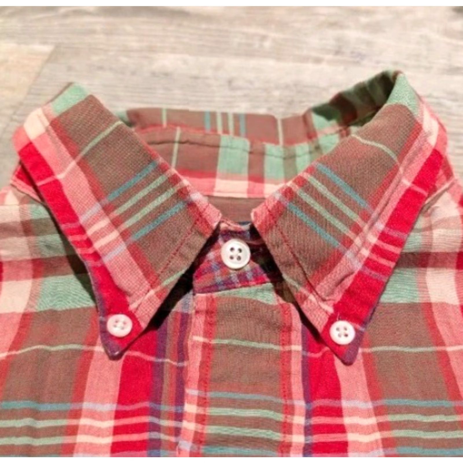 Polo Ralph Lauren VINTAGE Polo Ralph Lauren Shirt Plaid Flannel Button-Down Long Sleeve Large Red 100% Cotton Embroidered Classic Hipster 90s College Casual Mens Size US L / EU 52-54 / 3 - 5 Thumbnail