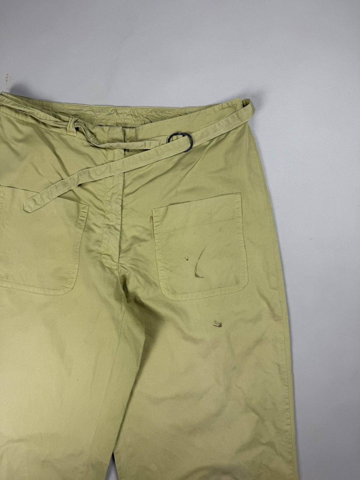 Dries Van Noten Dries Van Noten Ladies Cropped Fatigue Chino Pants Trousers Size 25" / US 0 / IT 36 - 7 Thumbnail