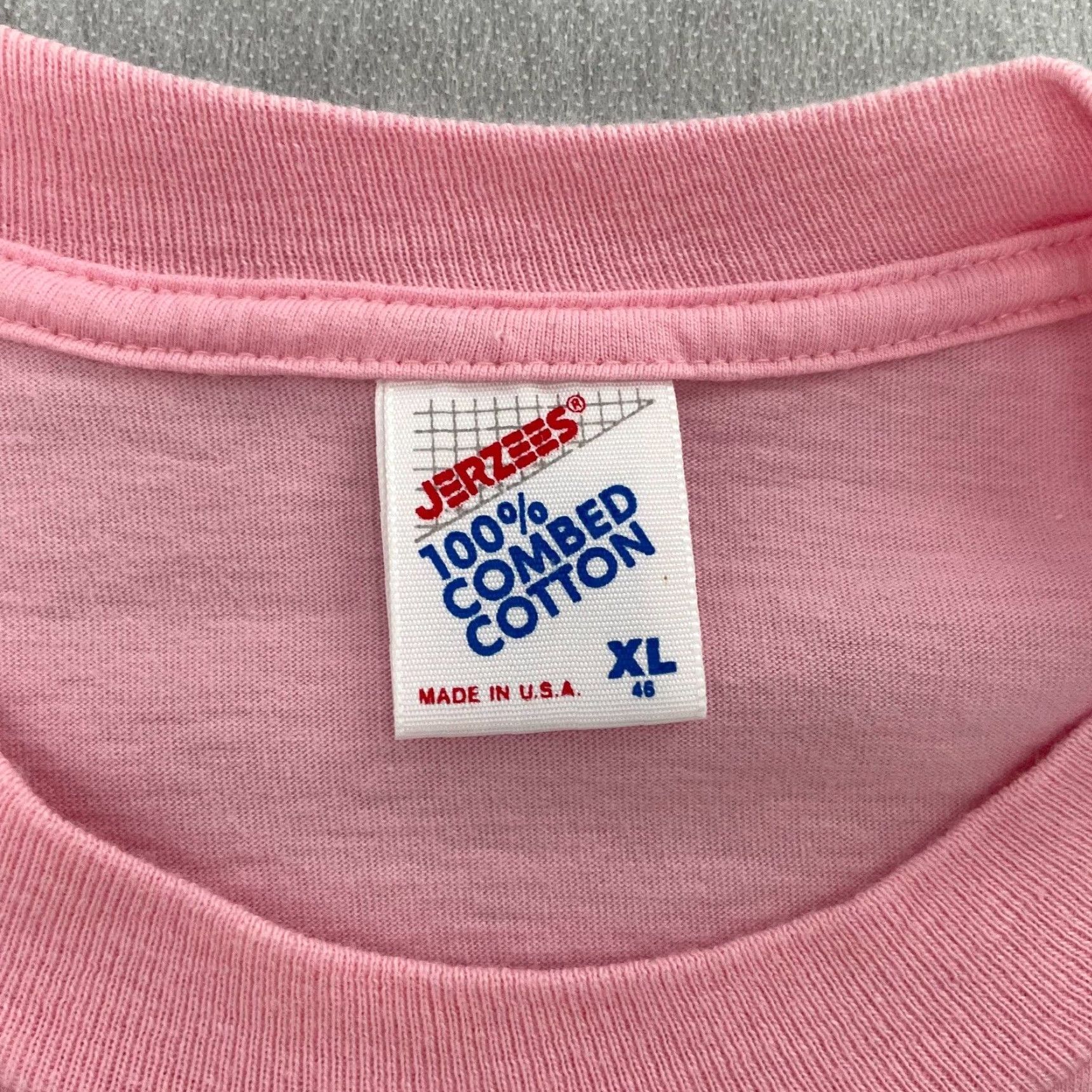 Jerzees VINTAGE Jerzees Christmas Shirt Adult XL Pink Santa Claus 80s Holiday Men Size US XL / EU 56 / 4 - 6 Thumbnail