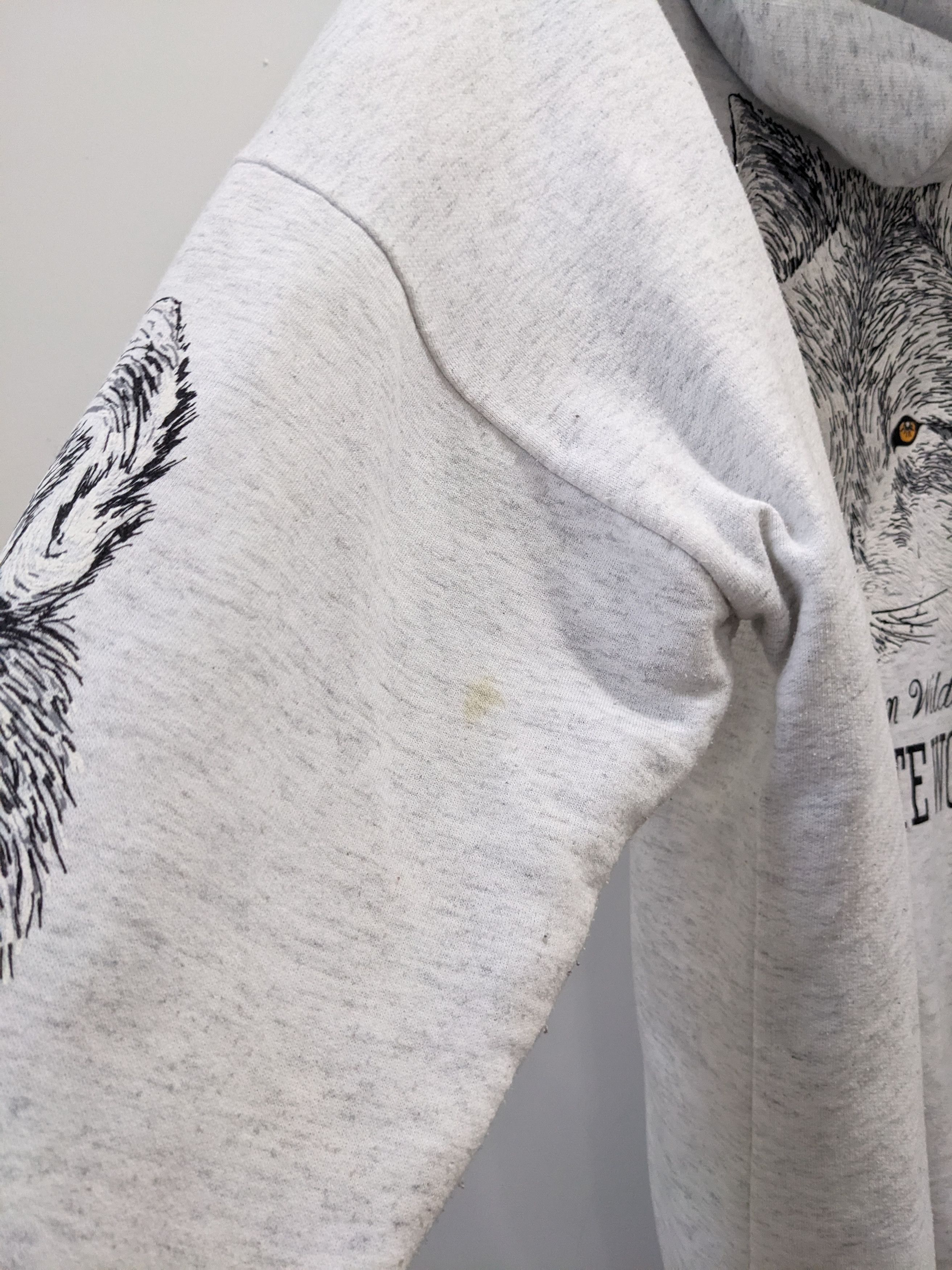 Vintage Vintage Wildlife White Wolf Hoodie Sweater Aop XL Size US XL / EU 56 / 4 - 5 Thumbnail