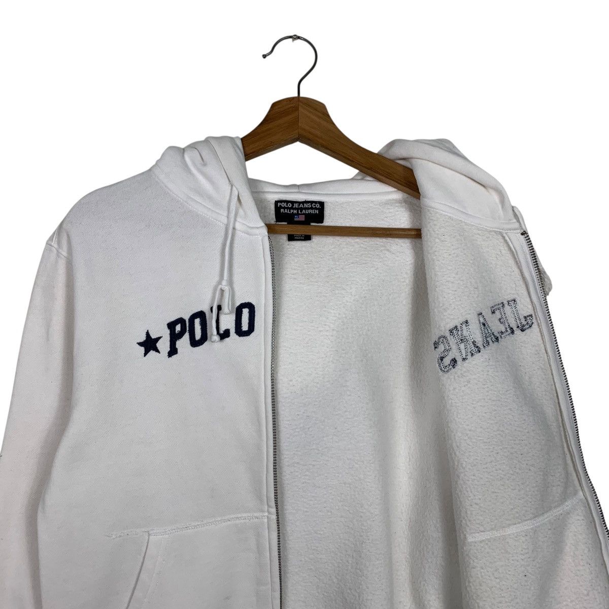 Polo Ralph Lauren POLO JEANS RALPH LAUREN Big Logo Zipper Hoodie #3633-C166 Size M / US 6-8 / IT 42-44 - 10 Thumbnail