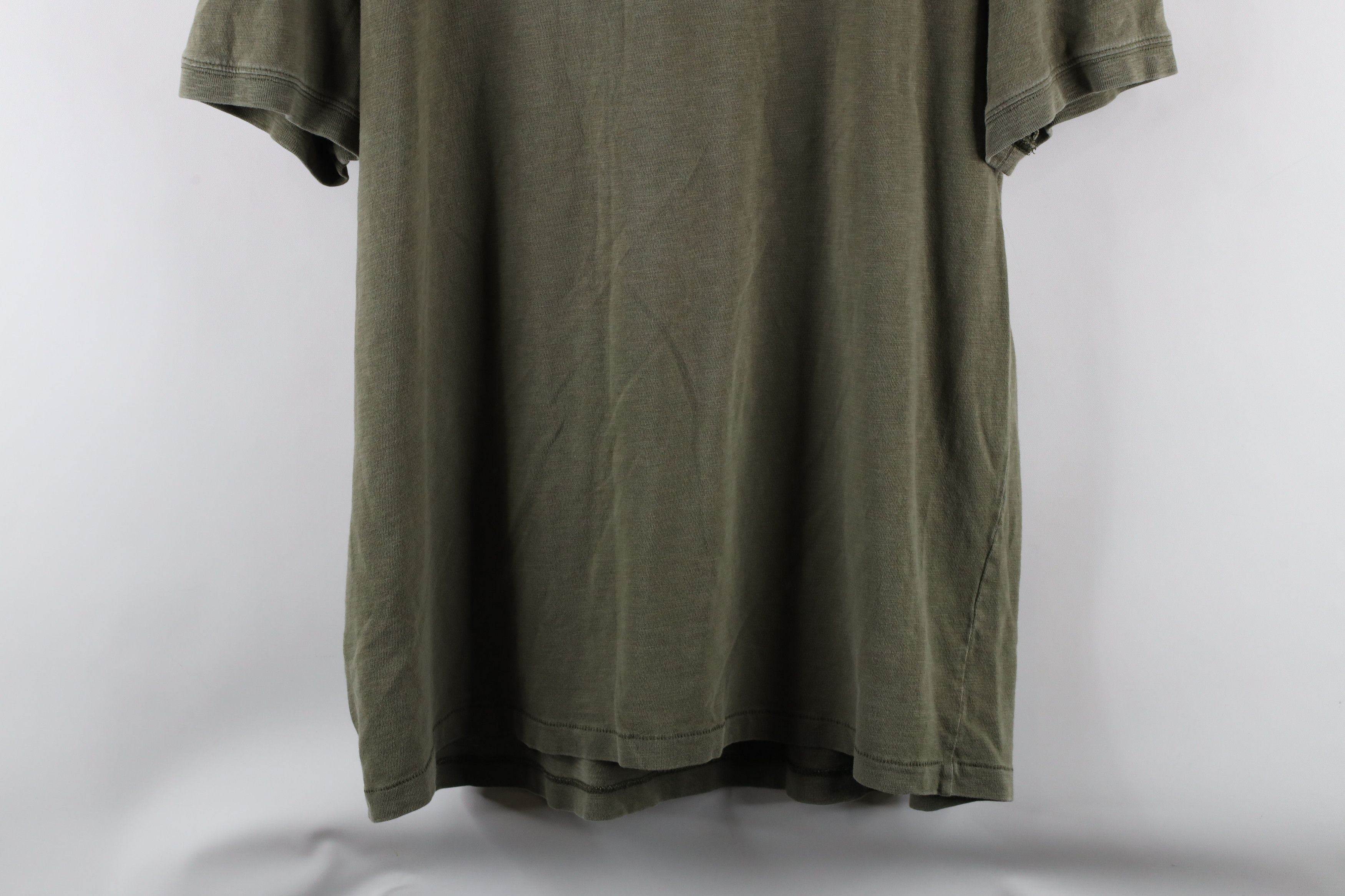 J.Crew × Vintage J Crew Garment Dyed Knit Slub Cotton Yarn Henley T-Shirt Size US L / EU 52-54 / 3 - 9 Thumbnail