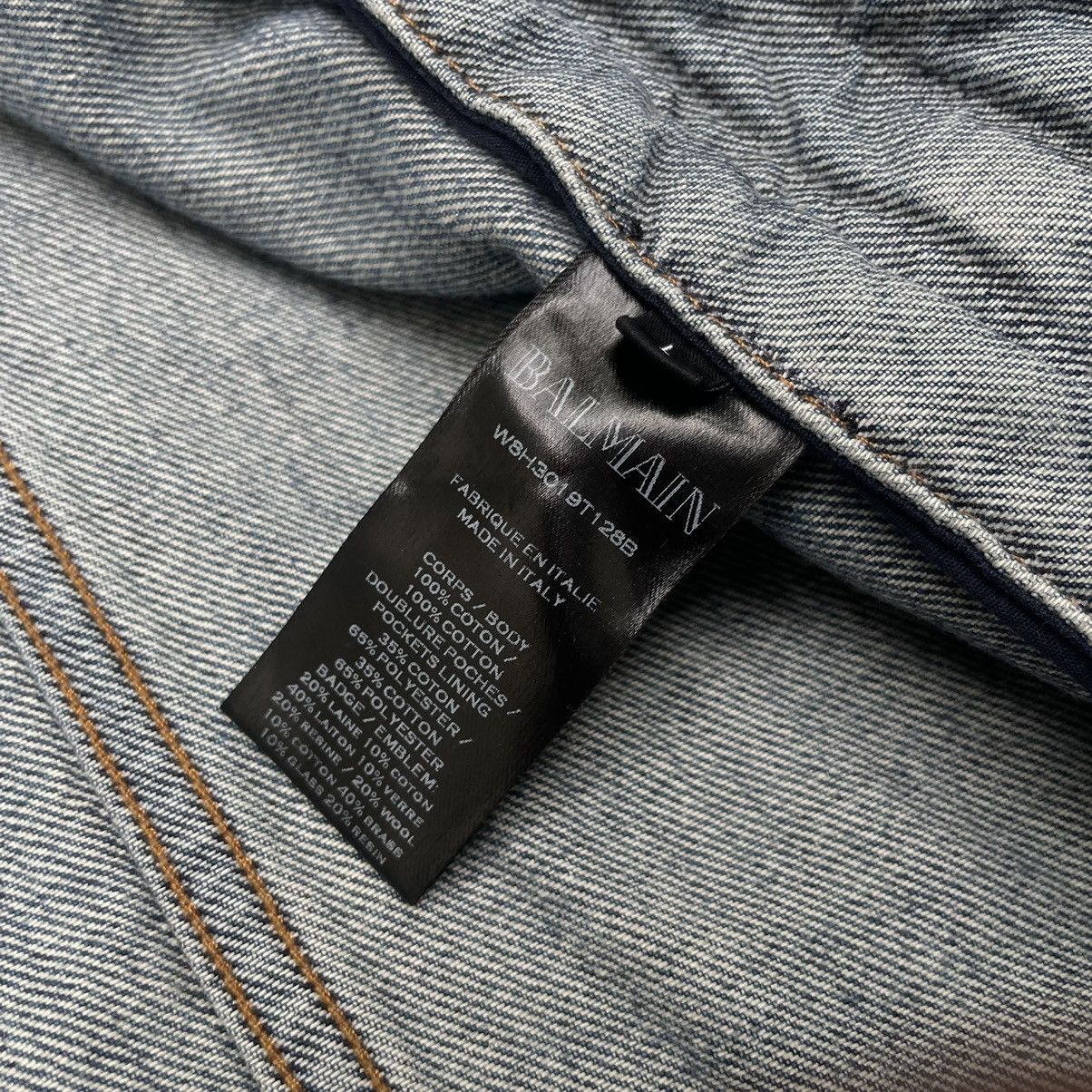 Balmain Balmain Destroyed Zombie Denim Jacket Size US L / EU 52-54 / 3 - 7 Thumbnail