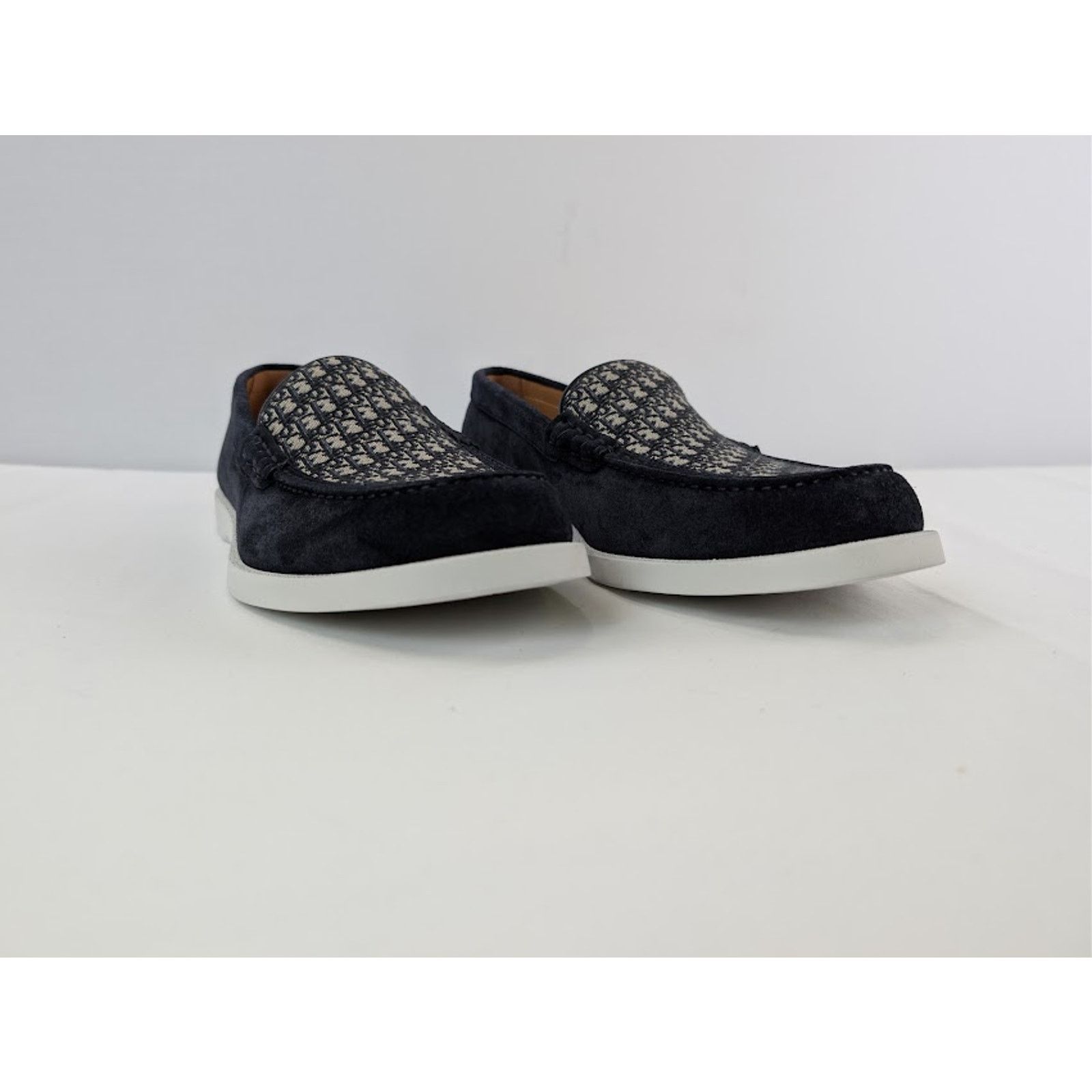 Dior o1rshd1 Granville Clean Smooth Loafer Boots in Blue / Beige Size US 12 / EU 45 - 5 Thumbnail