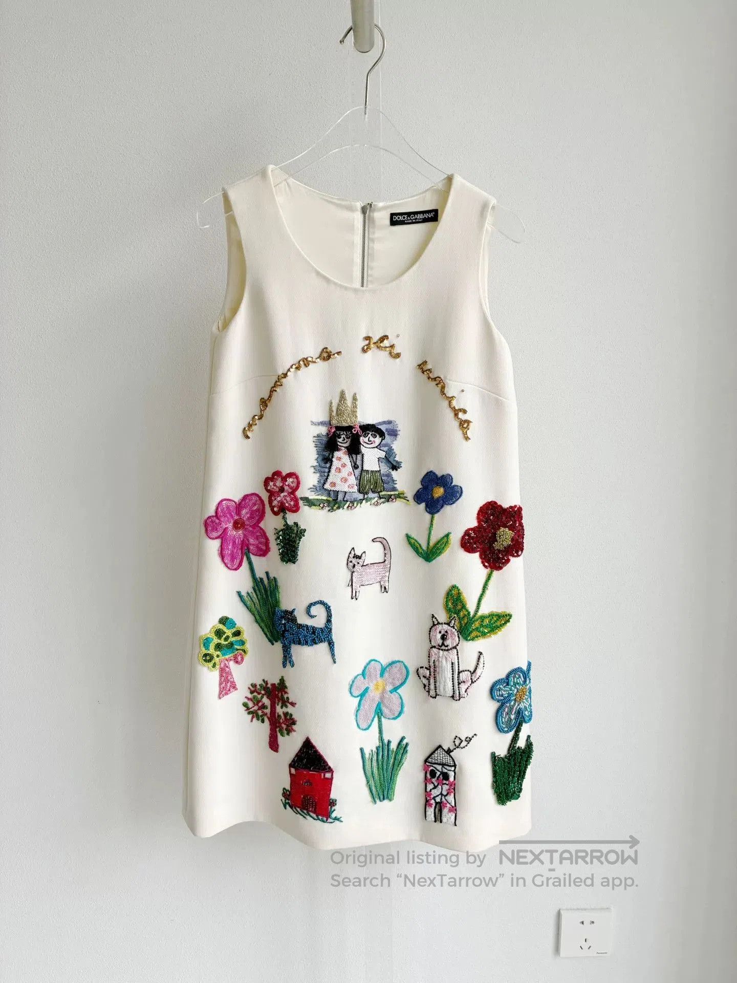 Dolce & Gabbana Dolce&Gabbana White Embroidered Dress. Size XS / US 0-2 / IT 36-38 - 1 Thumbnail