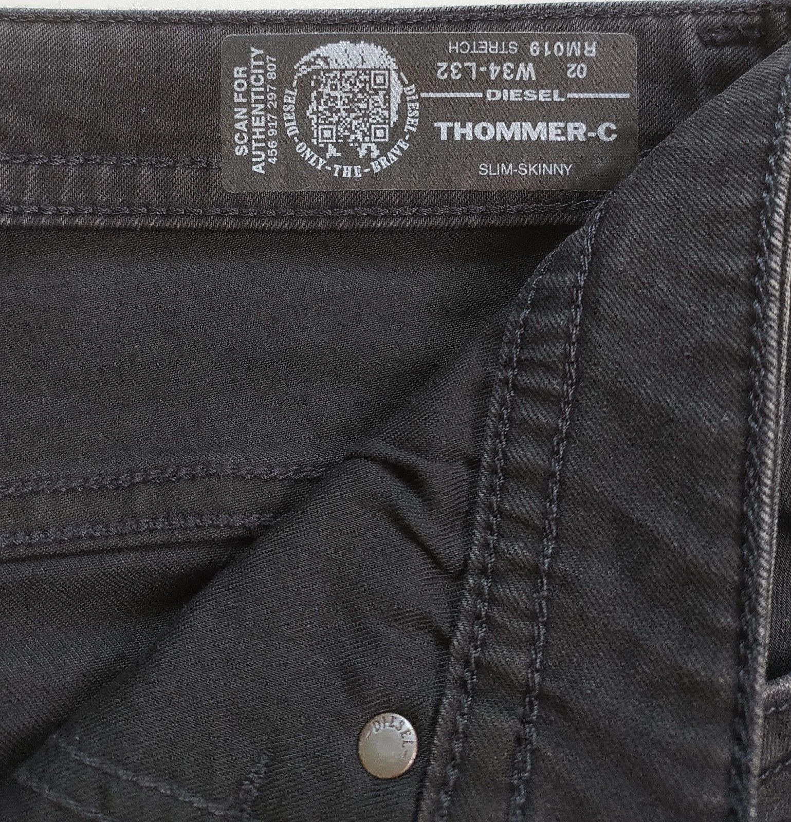 Diesel Diesel THOMMER-C L.32 MENS JEANS T/9602 Size US 34 / EU 50 - 7 Thumbnail