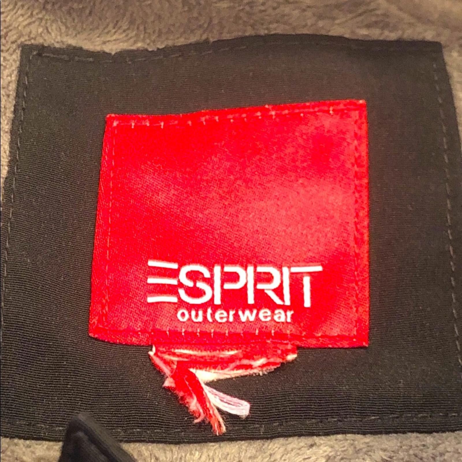 Esprit Vintage Esprit Black Coat pockets collar retro 80's SZ XL Size M / US 6-8 / IT 42-44 - 7 Thumbnail