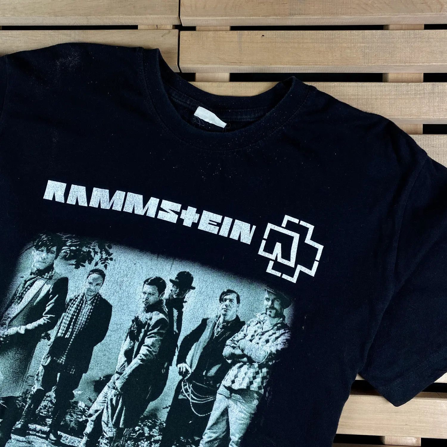 Band Tees Mens Vintage 90s Rammstein T Shirt Size L Size US L / EU 52-54 / 3 - 2 Thumbnail