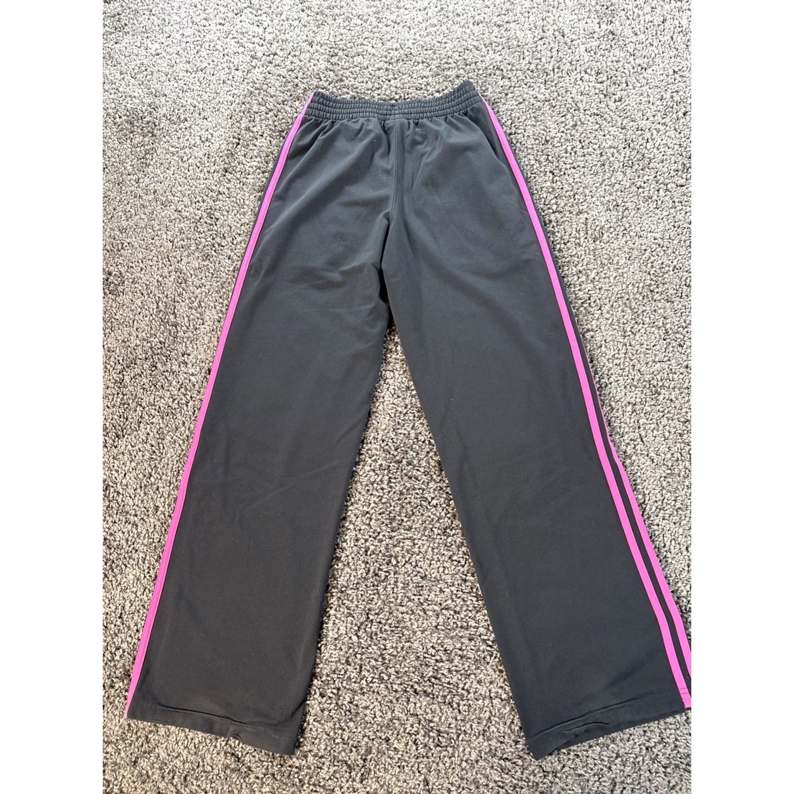 Adidas VINTAGE Adidas Track Pants Mens S Purple Warm Ups Pockets Y2K Baggy 00s Size US 29 - 6 Thumbnail