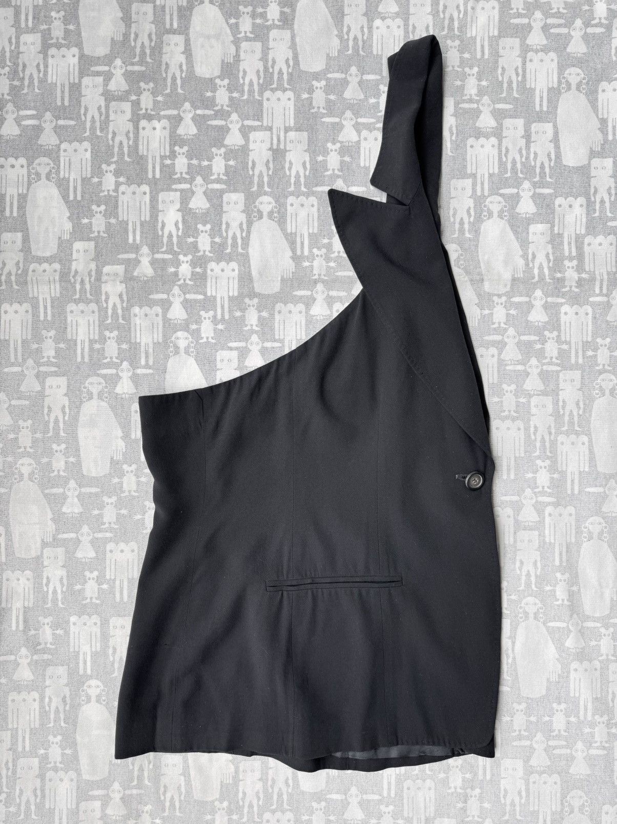 Ann Demeulemeester Ann Demeulemeester SS96 Backless Peak Lapel Vest Size 40S - 4 Thumbnail