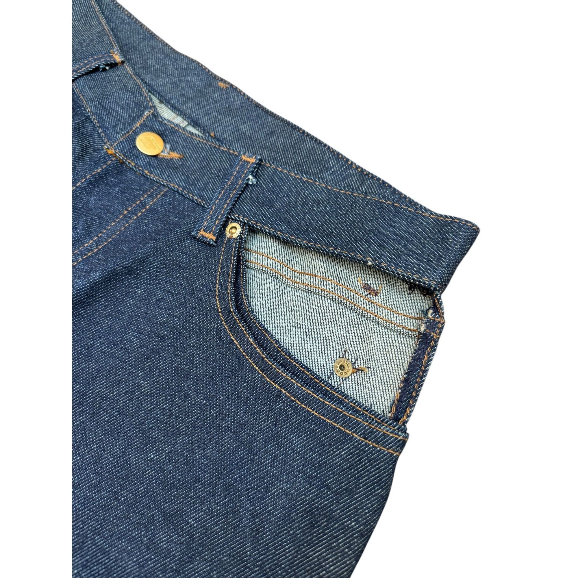 Jean Paul Gaultier Vintage Raw Cut Denim Jeans Size US 30 / EU 46 - 5 Thumbnail
