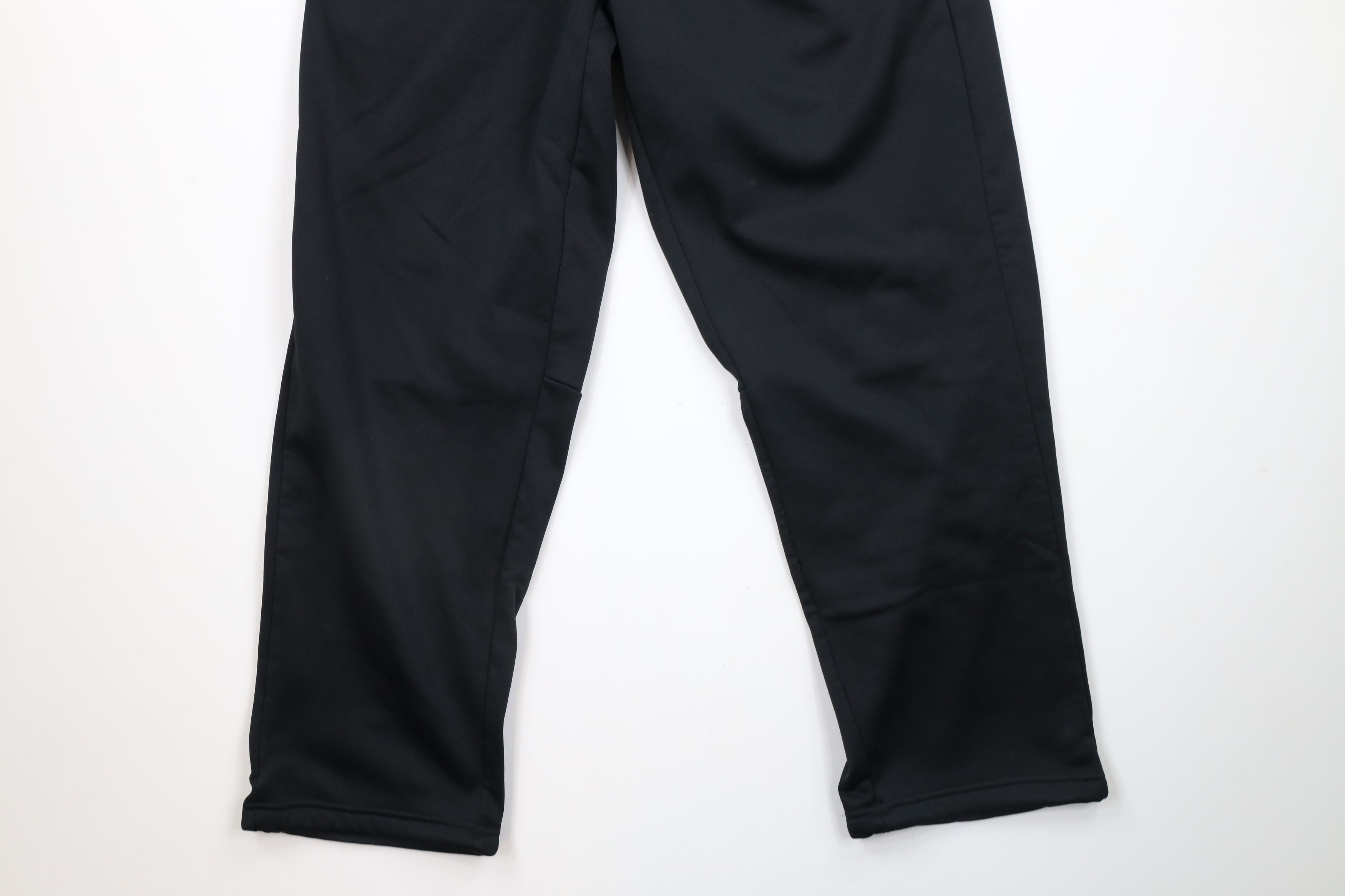 Nike × Vintage Vintage Nike Mini Swoosh Wide Leg Sweatpants Pants Black Size 36 - 4 Thumbnail