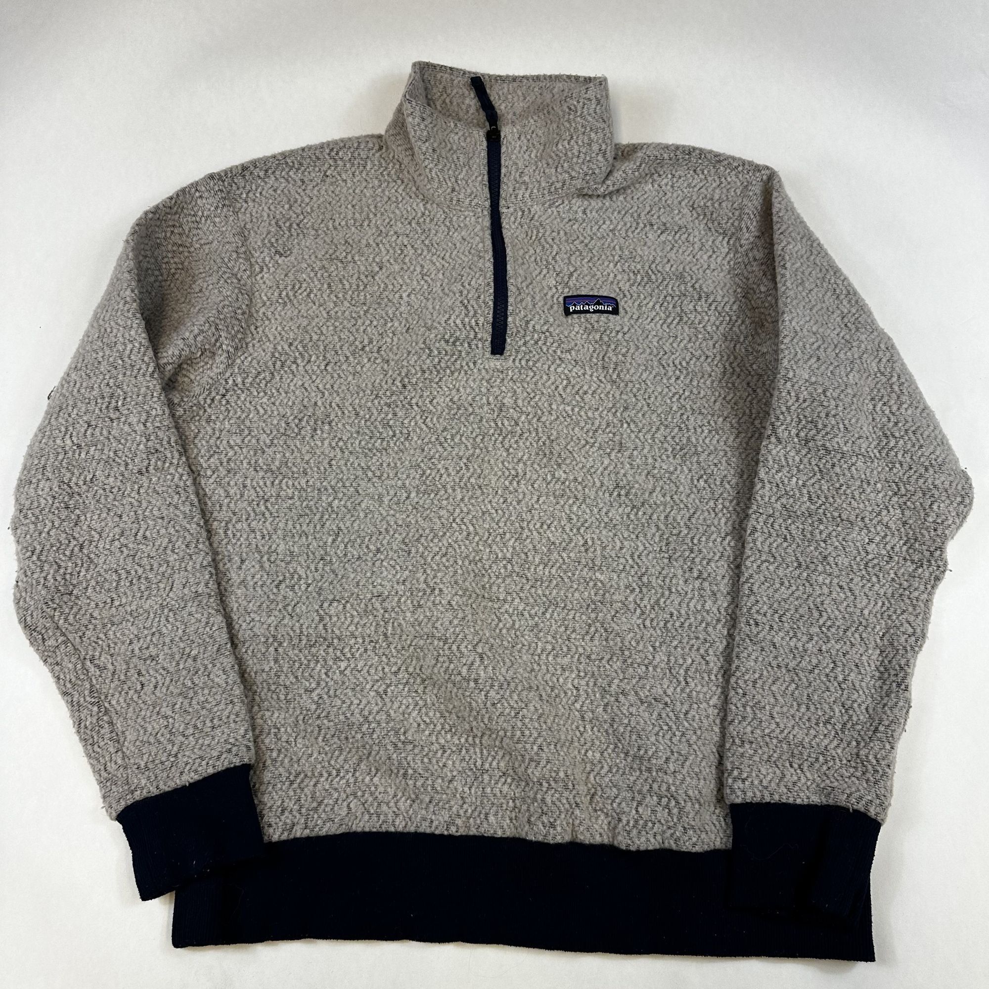 Patagonia Patagonia Mens L Gray Quarter-Zip Fleece Pullover Sweater Wa Size US L / EU 52-54 / 3 - 1 Thumbnail