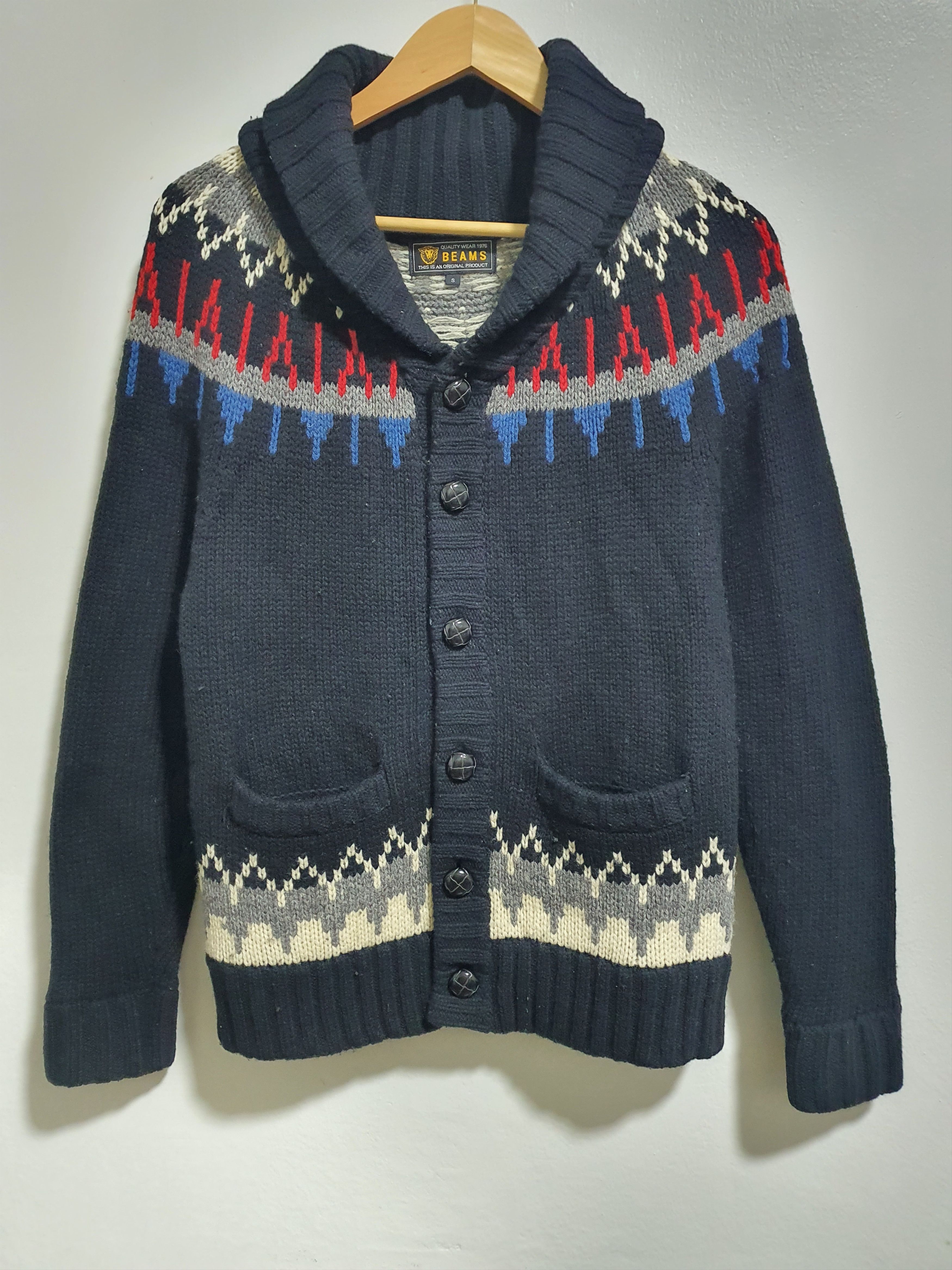 Beams Plus × Japanese Brand BEAMS 18/26 NICE DESIGN CROCHETED SHIRT Size US S / EU 44-46 / 1 - 2 Thumbnail