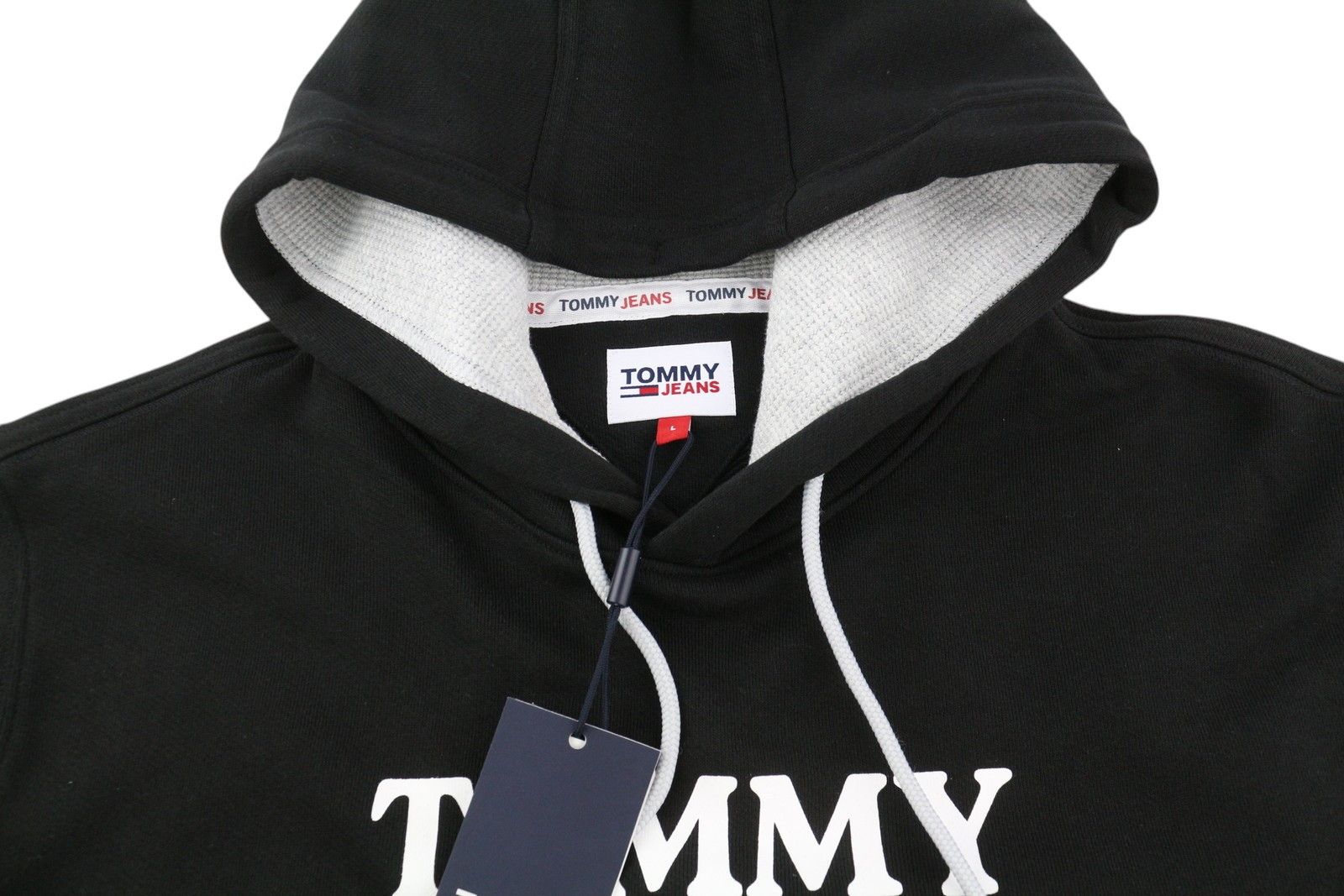 Tommy Hilfiger L Black Front Logo Kangaroo Pocket 85111 Size US L / EU 52-54 / 3 - 4 Thumbnail