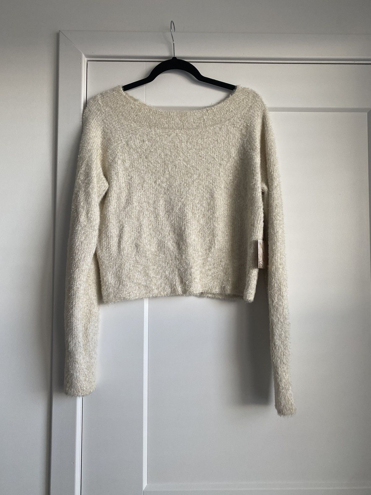 Other HAPPILY GREY Cream Gold Sparkle Knit Boho Sweater XL Size XL / US 12-14 / IT 48-50 - 1 Thumbnail