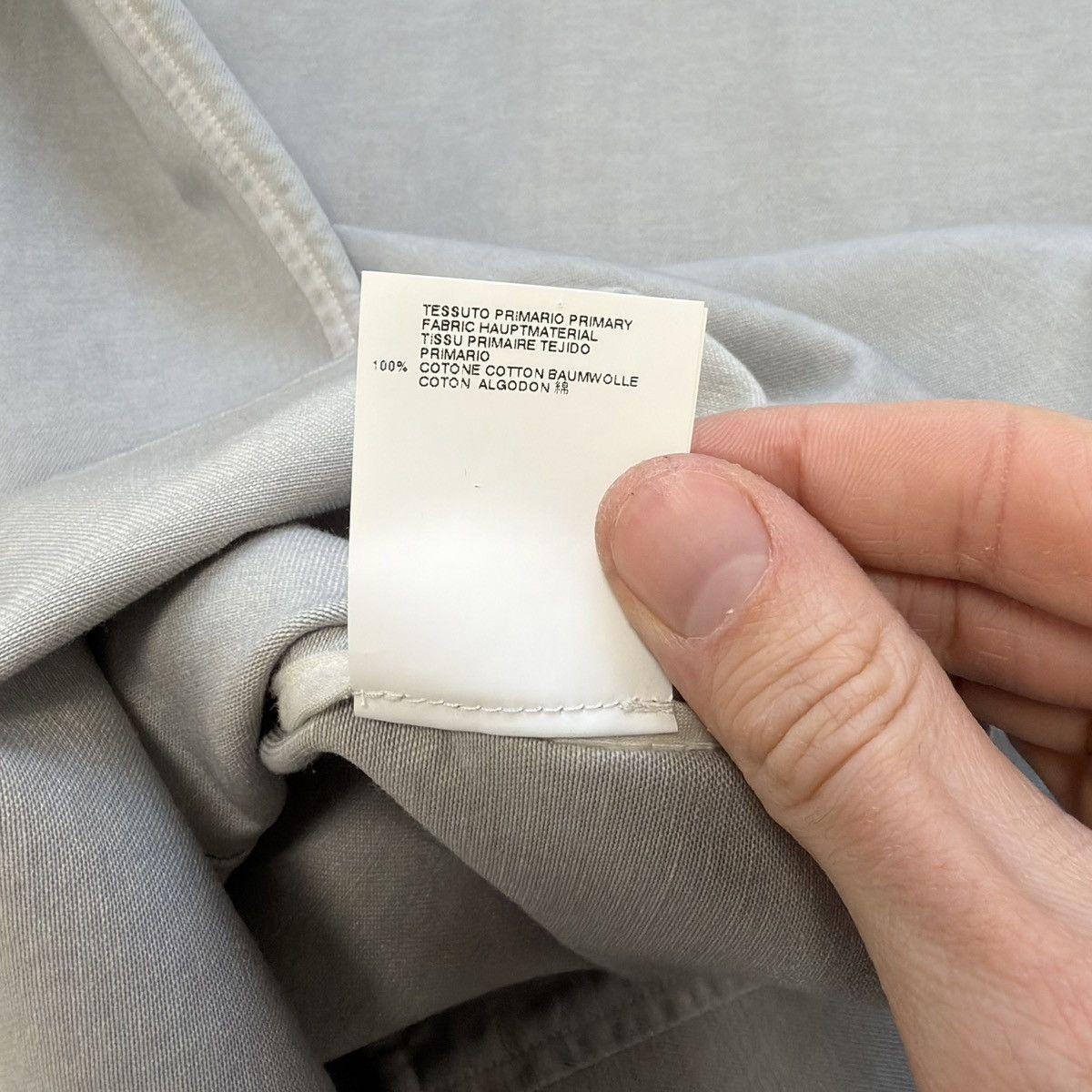 Maison Margiela A/W 11 Sample Light Grey Cotton Western Shirt Size US M / EU 48-50 / 2 - 15 Thumbnail