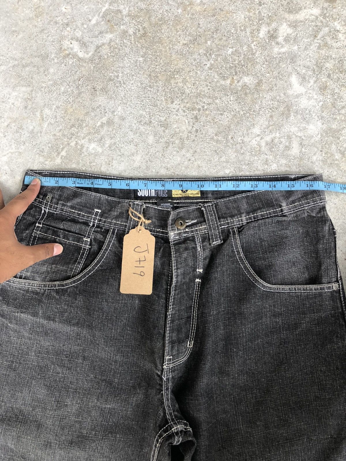 Southpole Southpole Baggy Jeans Hip Hop Distressed Jeans Size US 33 - 18 Thumbnail