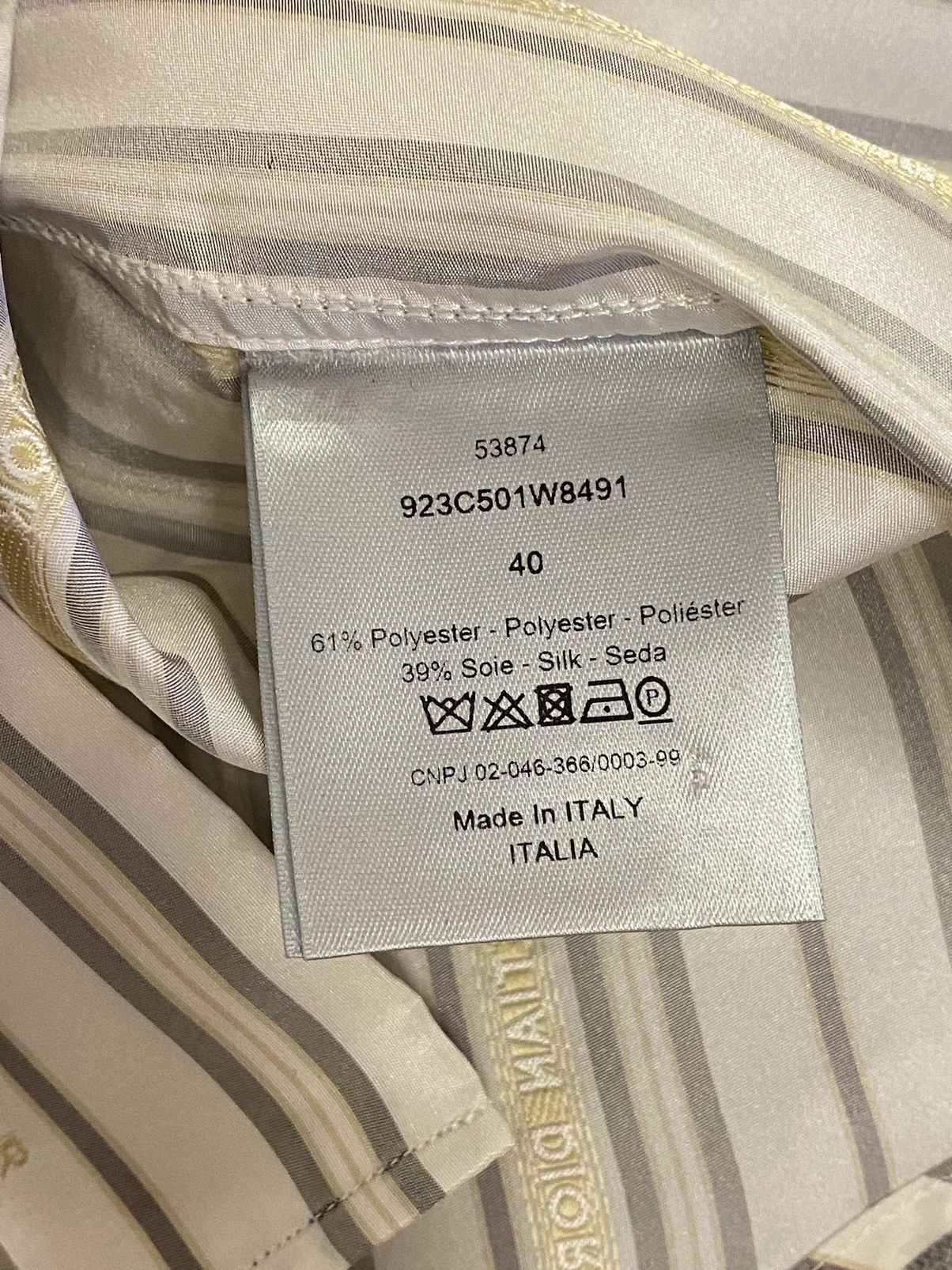 Dior Christian Dior stripped dress shirt 40 Size US M / EU 48-50 / 2 - 7 Thumbnail
