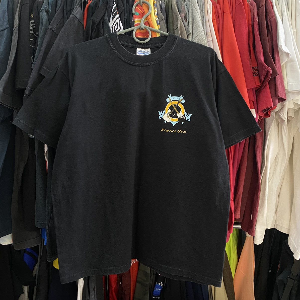 Band Tees Vintage Status Quo Small Logo rock band heave cotton tee Size US M / EU 48-50 / 2 - 1 Thumbnail