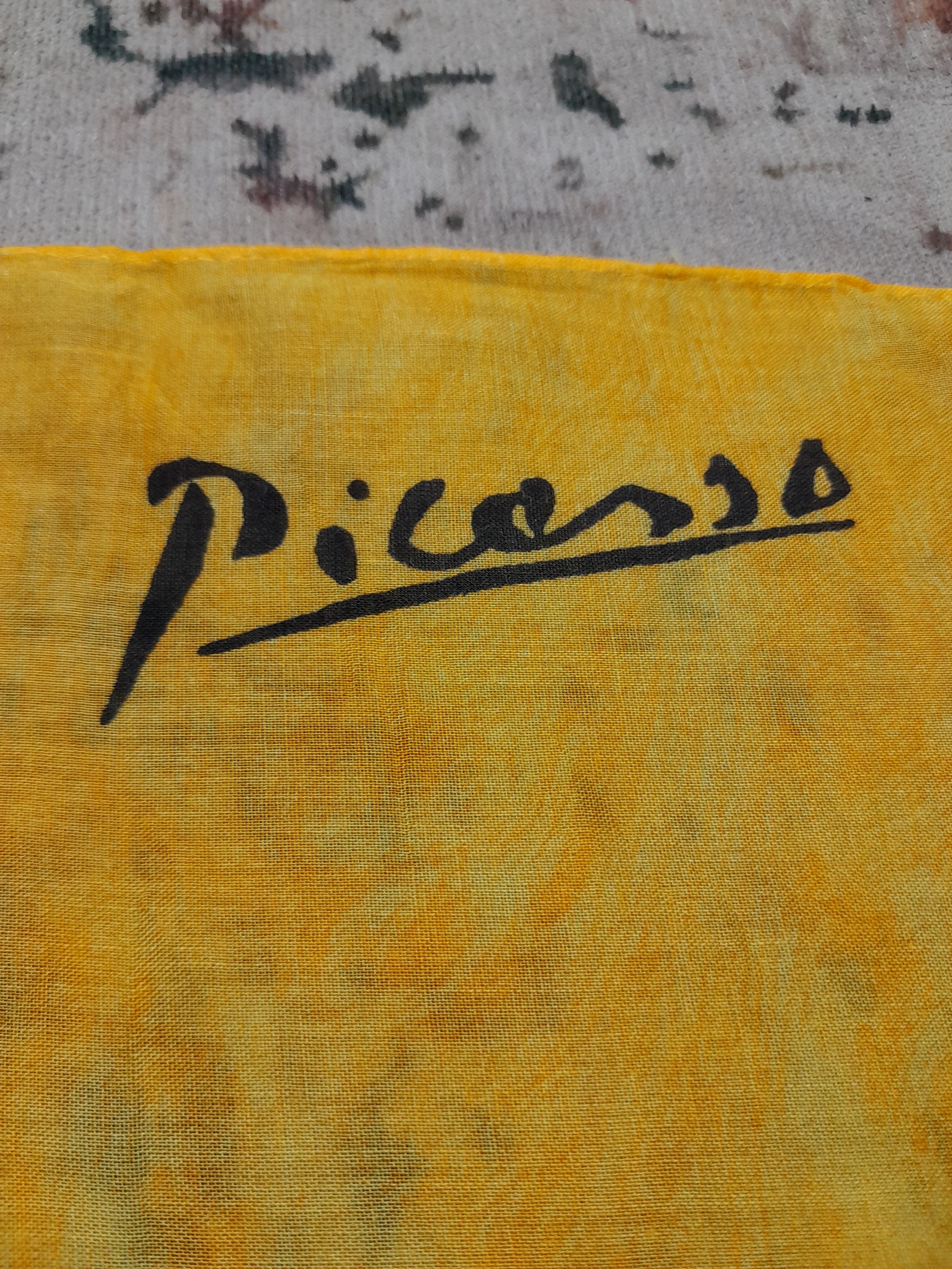 Vintage Pablo Picasso Bandana Size ONE SIZE - 6 Thumbnail