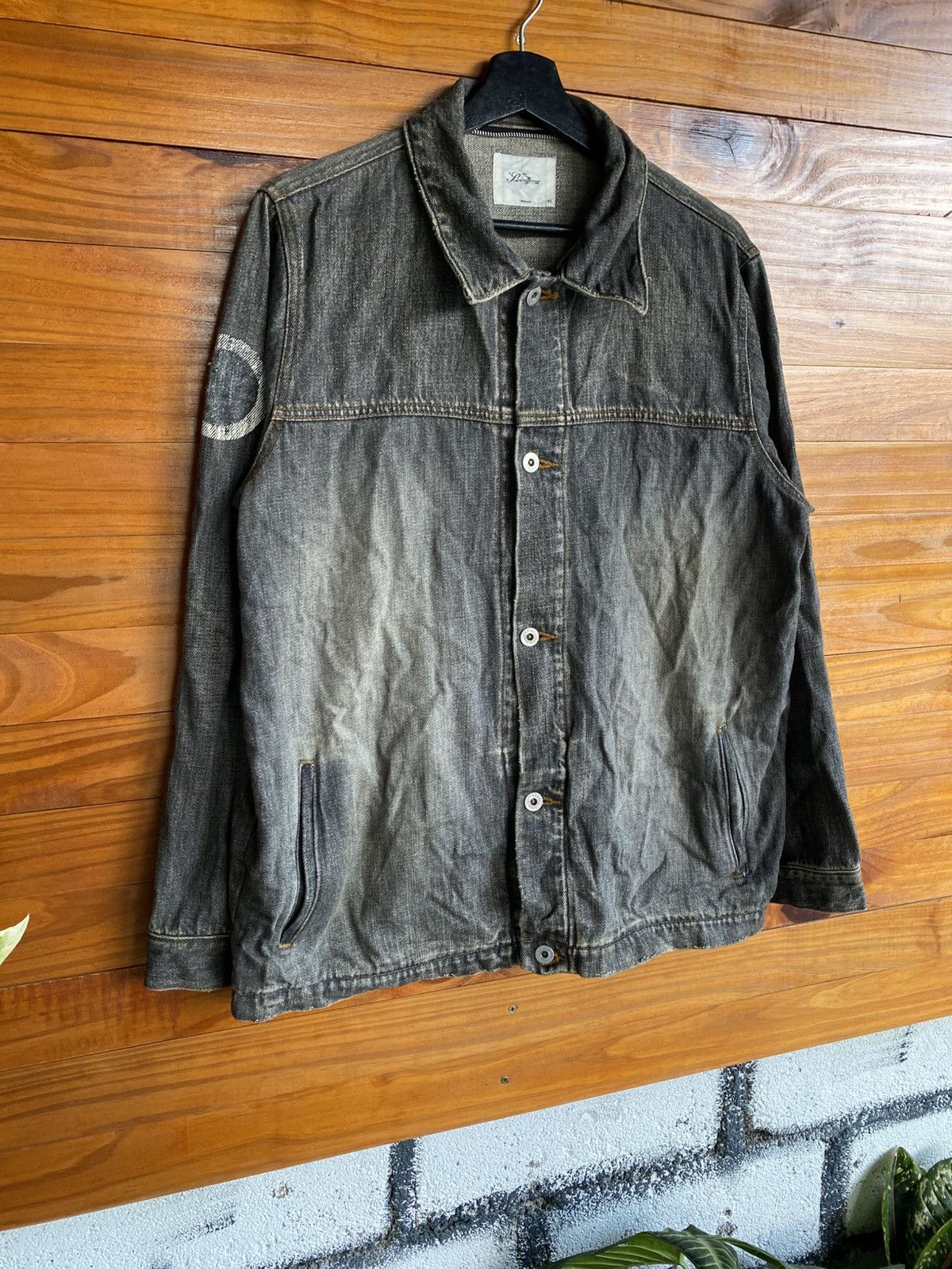 Japanese Brand Braitone Washed Denim Jacket Vintage Japanese Style Grey Size US L / EU 52-54 / 3 - 5 Thumbnail