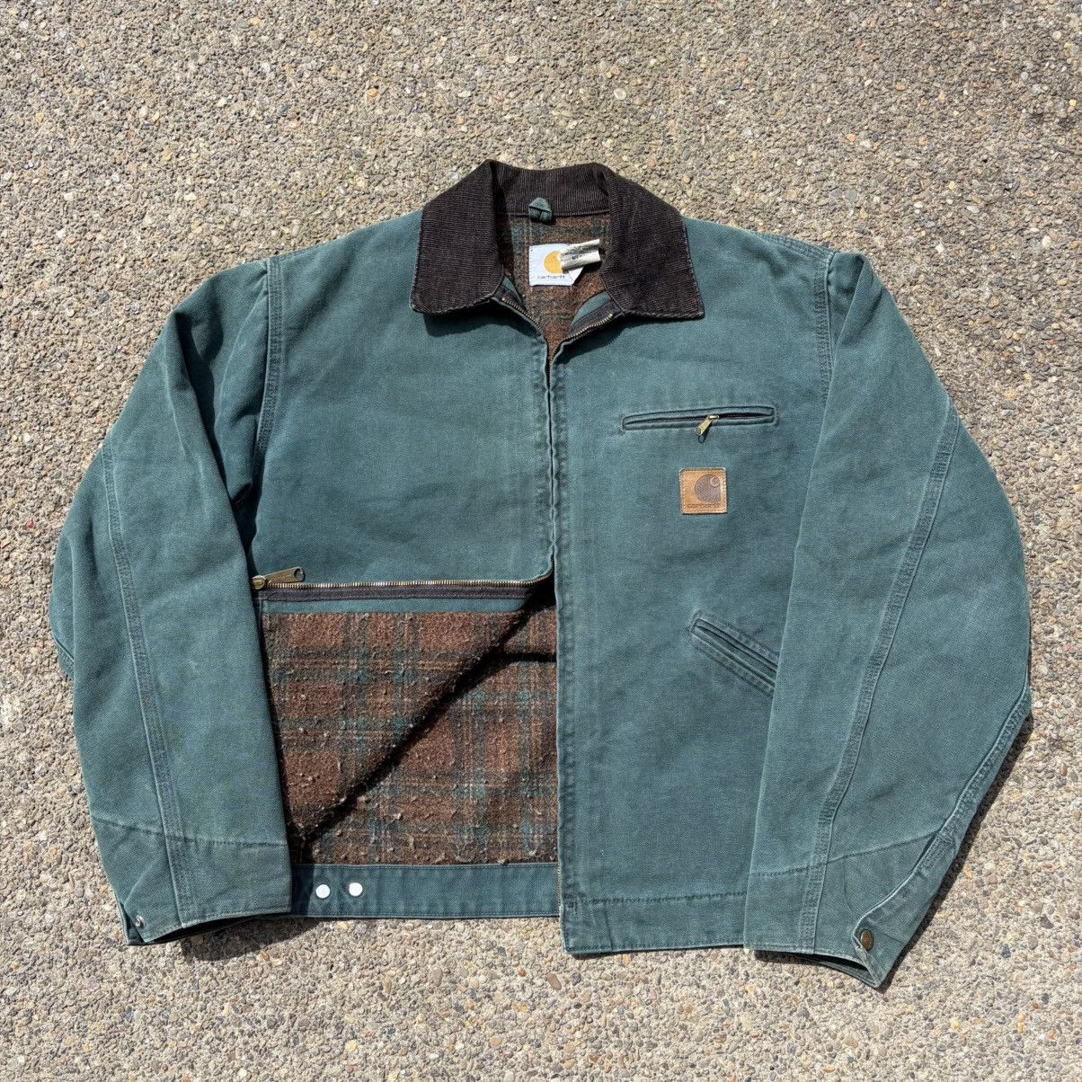 Carhartt vintage hunter green carhartt detroit jacket j43 htg medium Size US M / EU 48-50 / 2 - 1 Thumbnail