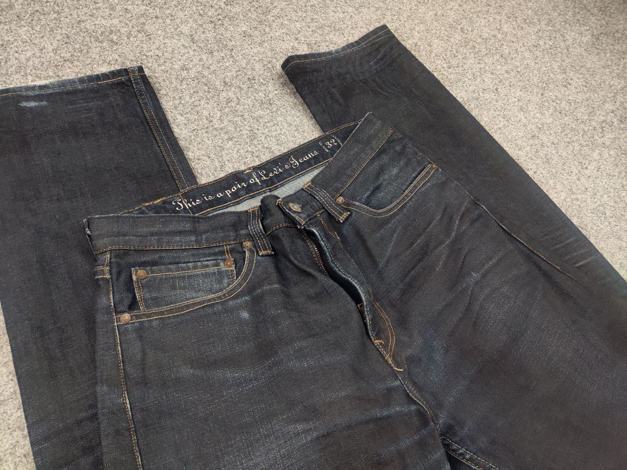 Levi's Vintage Levis Dark Waxed Denim Jeans if six was nine style Size US 32 / EU 48 - 12 Thumbnail