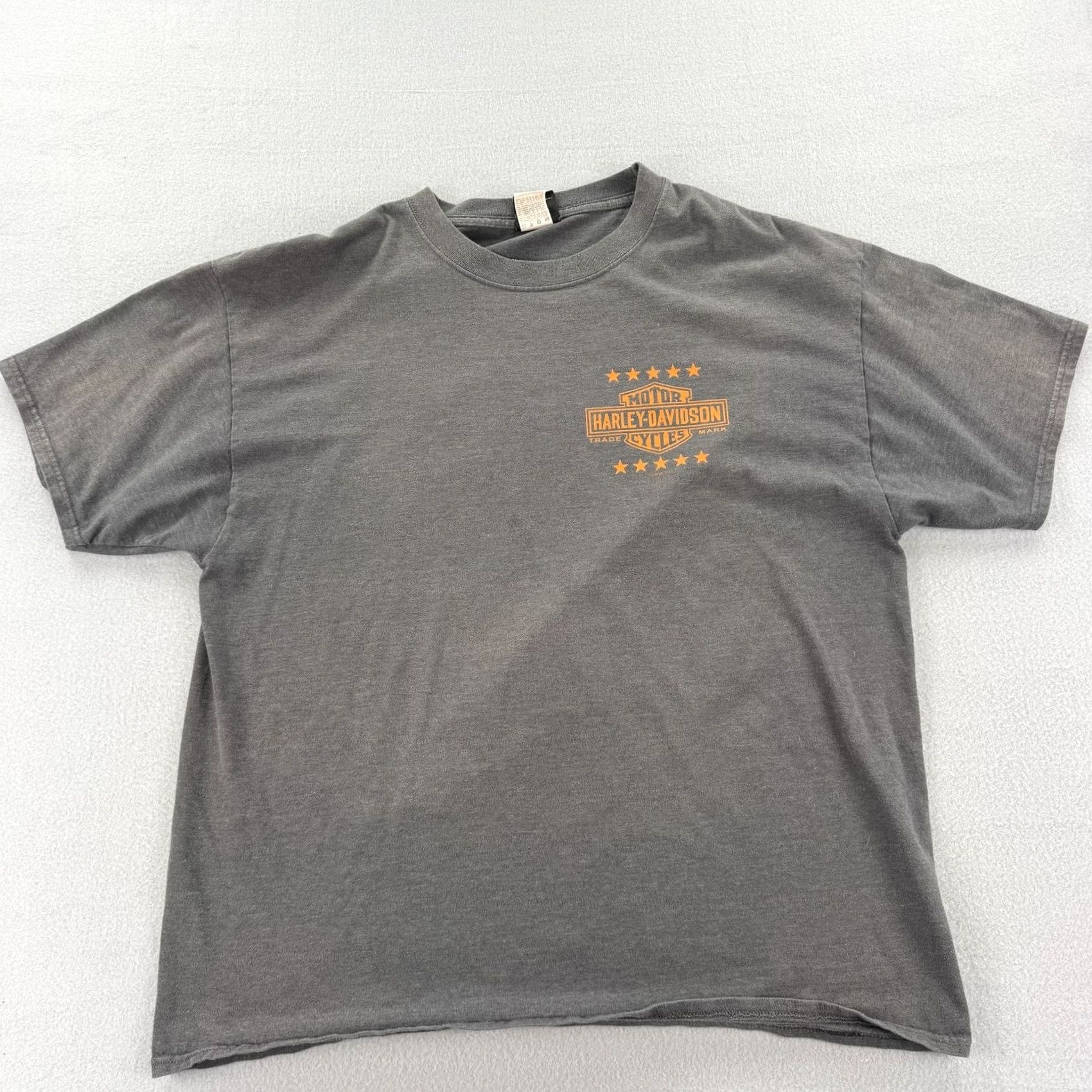 Harley Davidson Harley-Davidson Shirt Mens XL Gray Florida Eagle Motorcycle Biker Tampa Brandon Crew Neck Short Sleeve T-Shirt Graphic Print Size US XL / EU 56 / 4 - 3 Thumbnail